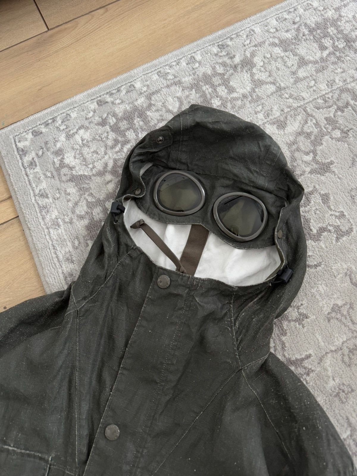 C.P. Company × Designer C.P. Company La mille plated linen google jacket XL military Size US XL / EU 56 / 4 - 5 Thumbnail