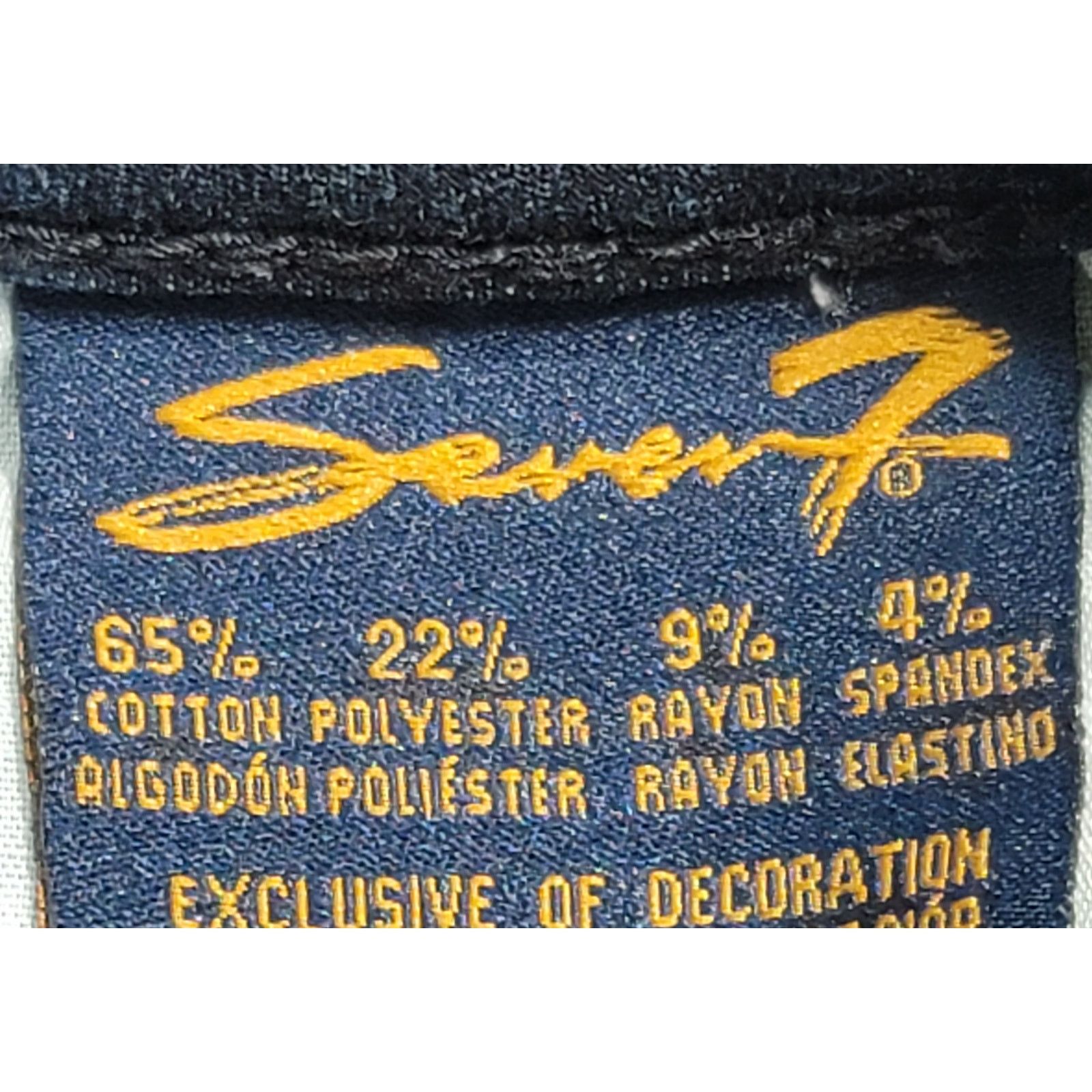 Other Seven Blue Skinny Cropped Jeans 12 Lightweight Embroidered Size 34" / US 12 / IT 48 - 3 Thumbnail