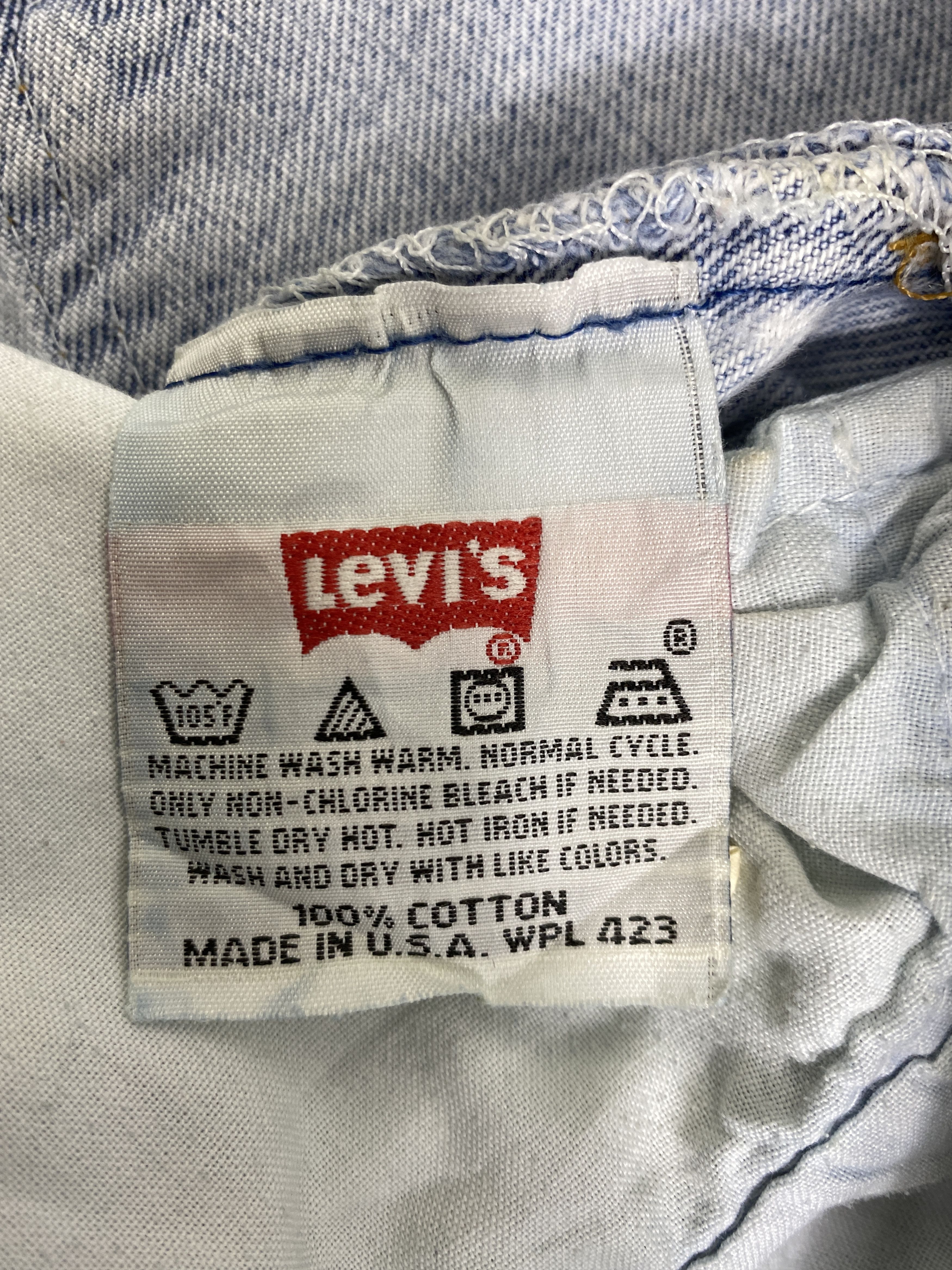 Japanese Brand Light Blue Vintage Levis 501 USA Jeans 33x25- JN3114 Size US 33 - 10 Thumbnail