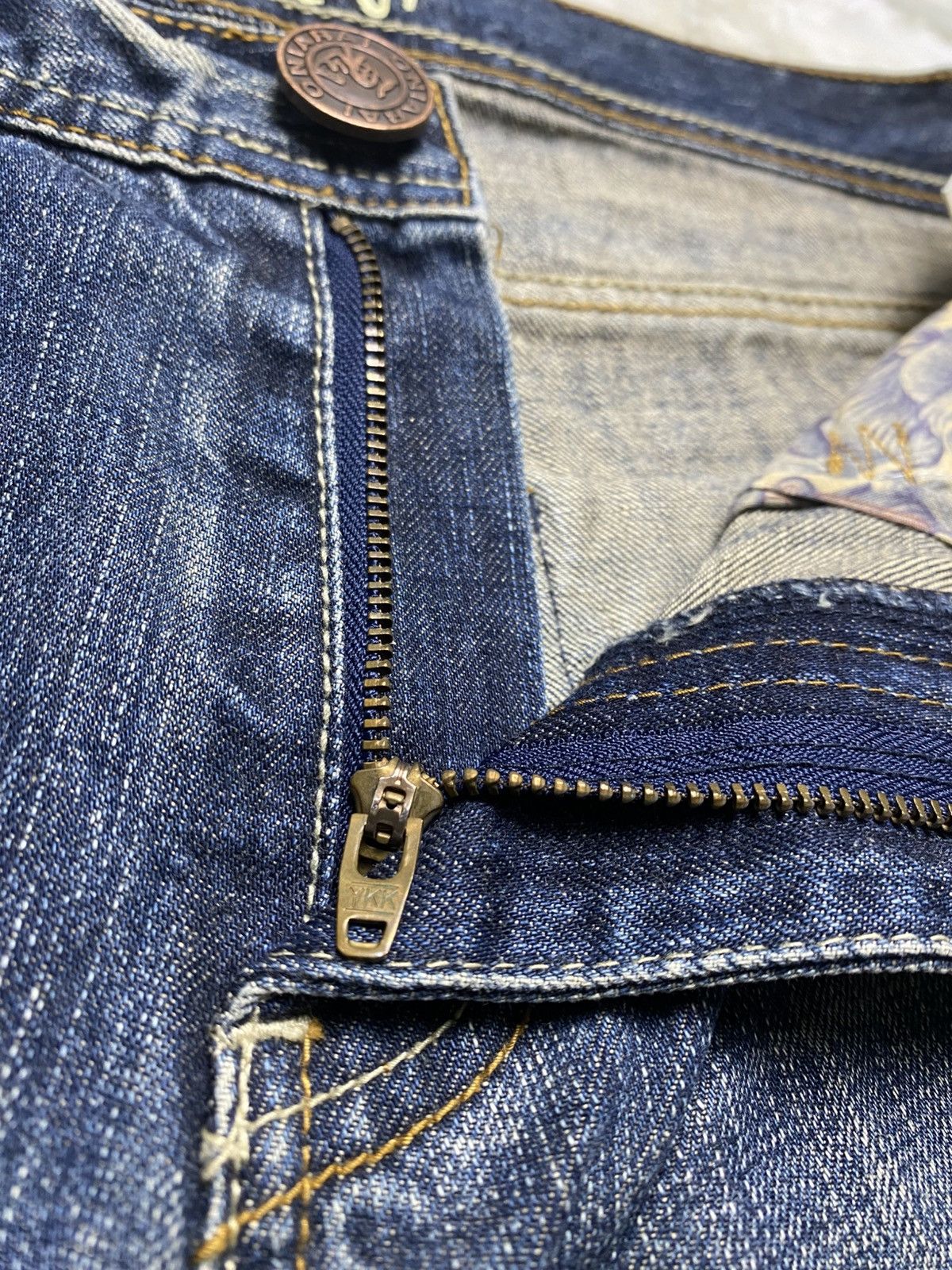 Japanese Brand Oniarai Devil@Satan Embroidered Jeans Size US 32 / EU 48 - 15 Thumbnail