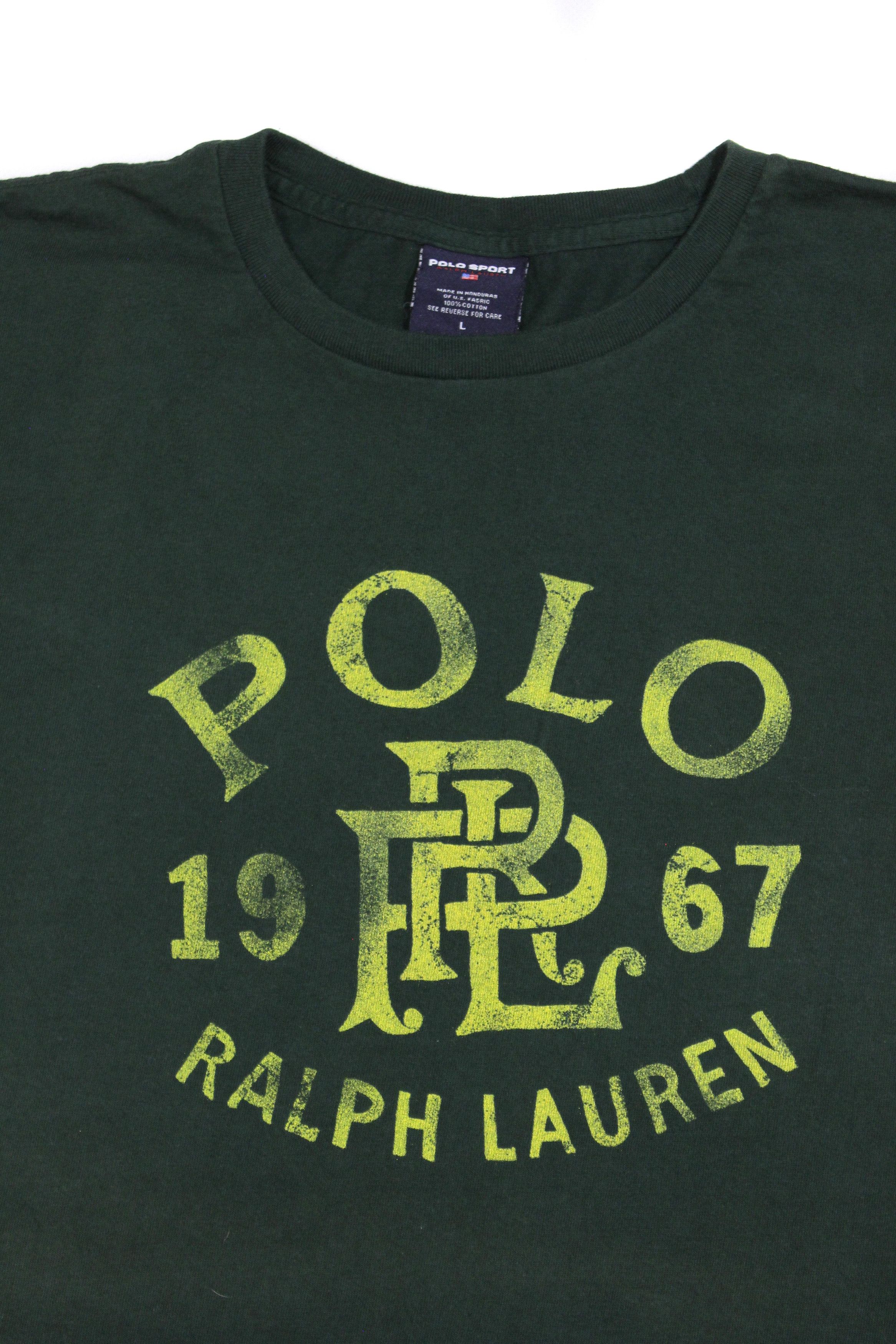 Polo Ralph Lauren 90S Polo Sport Big Logo T-Shirt Vintage Size US L / EU 52-54 / 3 - 3 Thumbnail