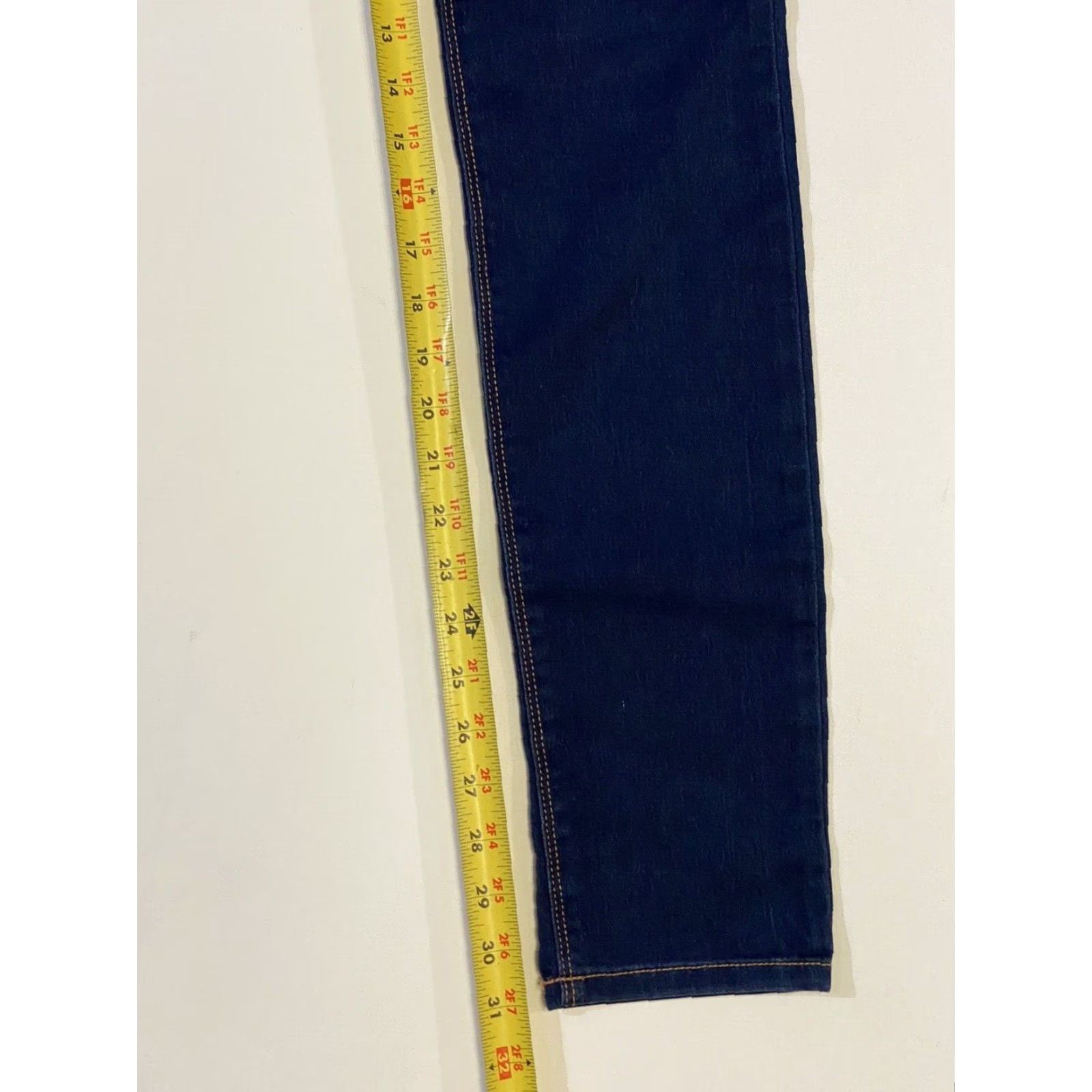 Denime Fragile Jeans Medium Wash Denim Stretch Pull On Jean Pants Juniors sz Small Women Skinny Size 28" / US 6 / IT 42 - 5 Thumbnail