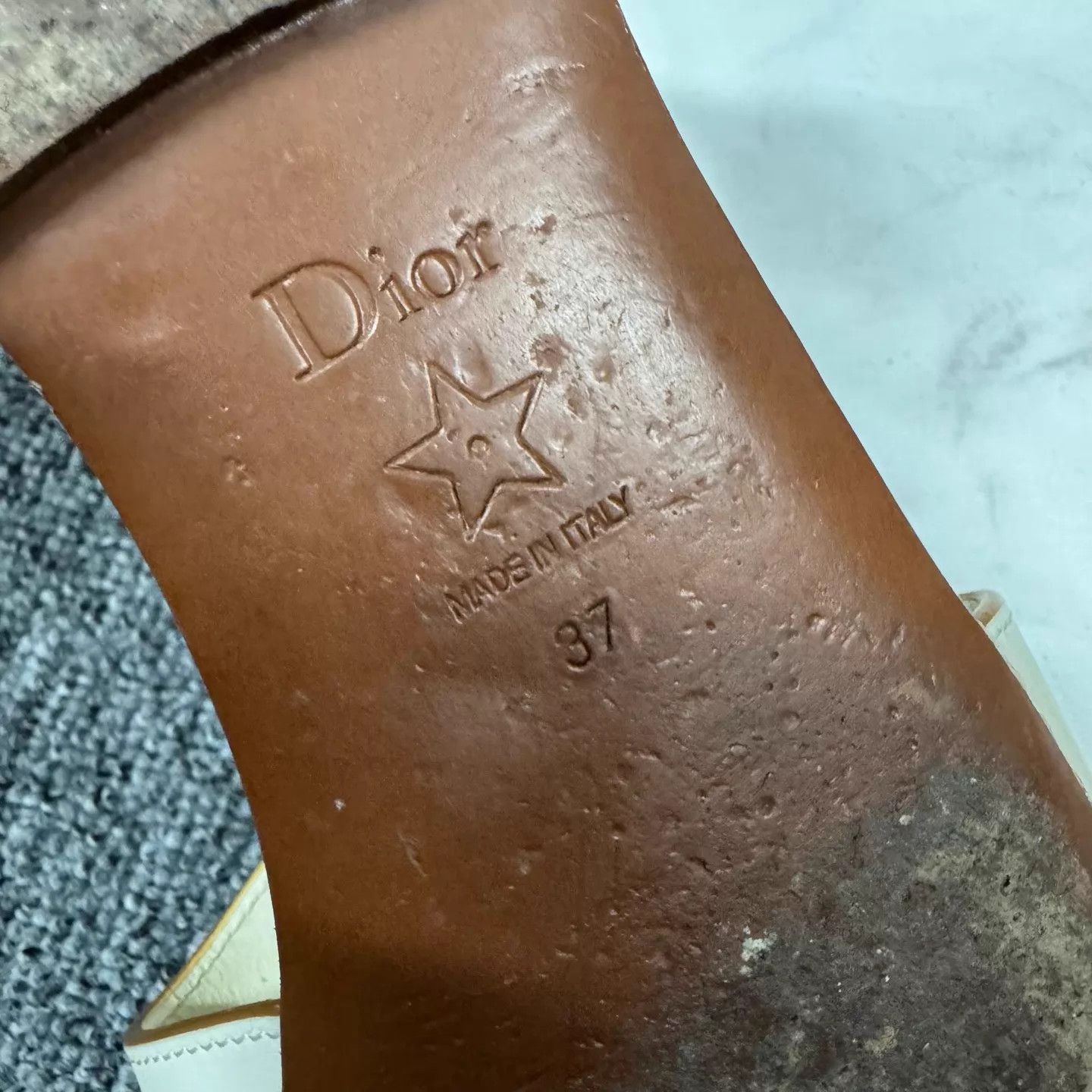 Dior Dior CD Logo Ivory Slide Sandals 37 Size US 6.5 / IT 36.5 - 7 Thumbnail