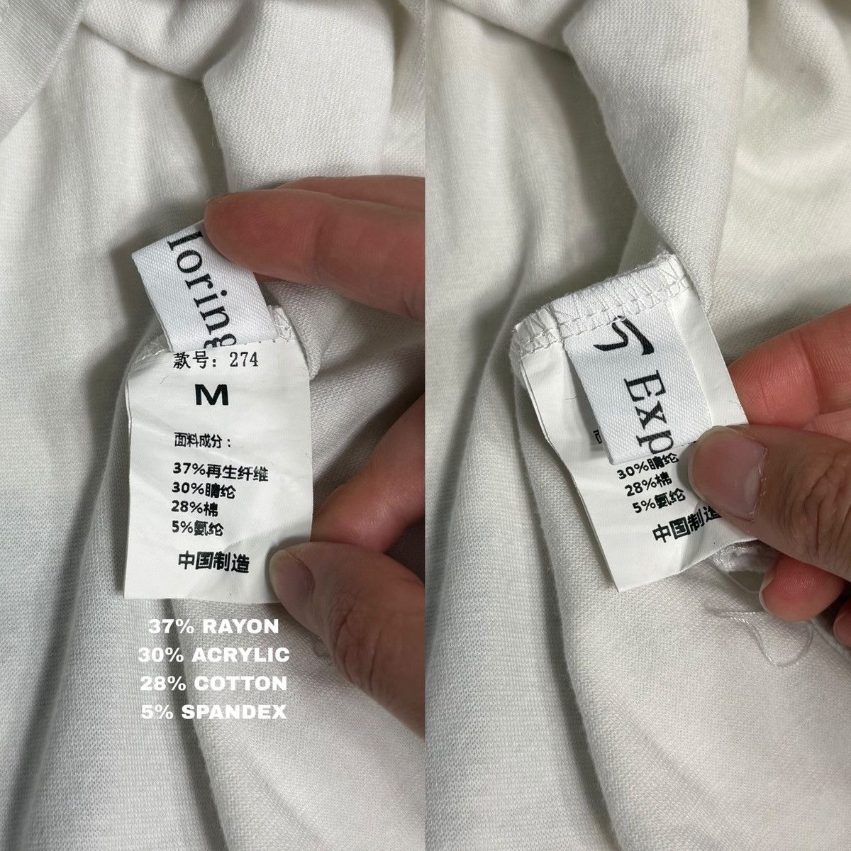 Other Graphic White Long Sleeve Tee w/ Pocket + Cross Button Cuffs Size M / US 6-8 / IT 42-44 - 6 Thumbnail