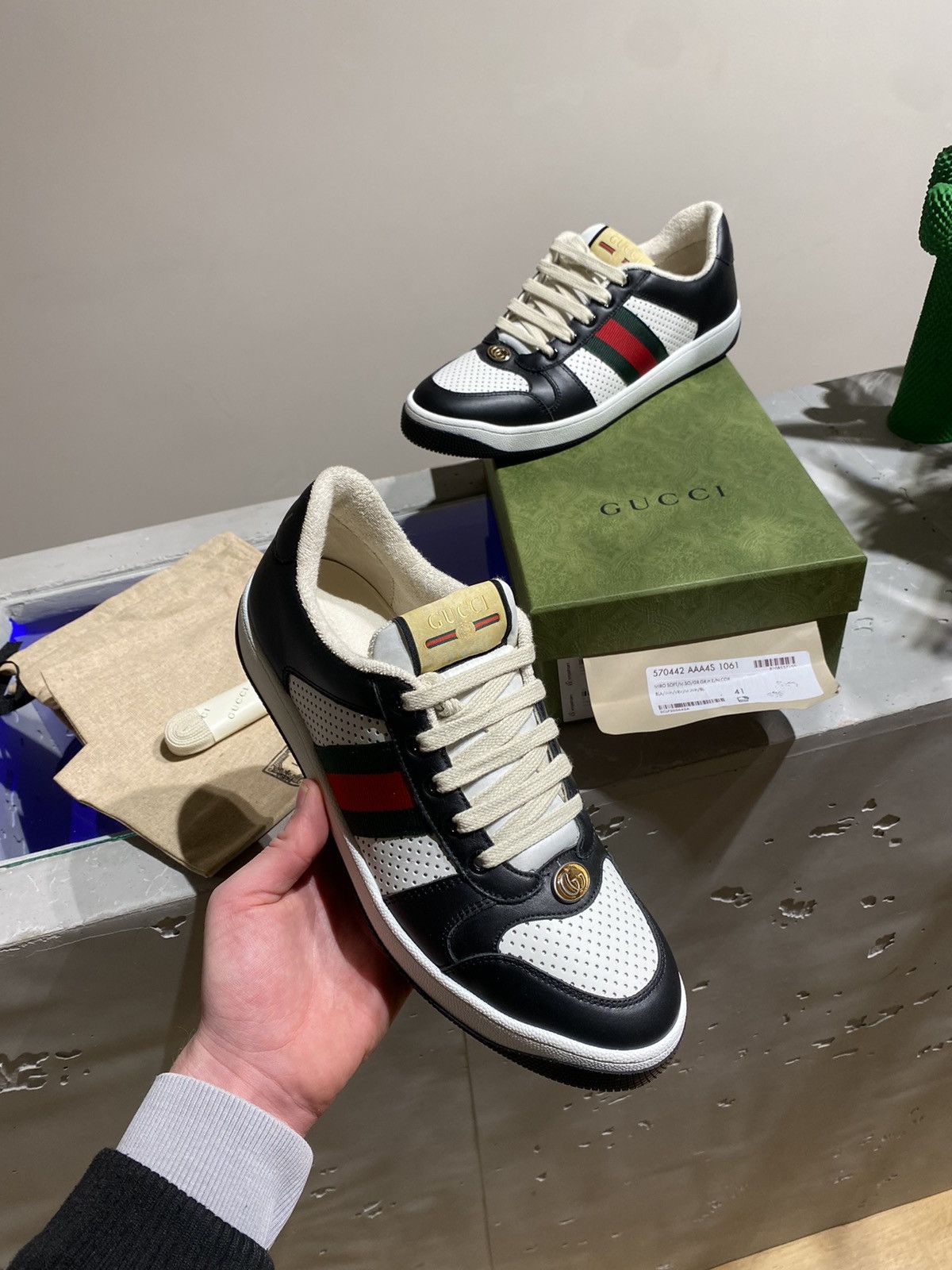 Gucci BNWT Gucci Screener Sneaker Size US 8 / EU 41 - 2 Thumbnail