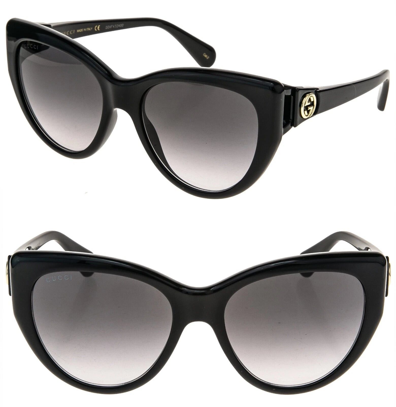 Gucci GUCCI GG0877S 0877 Black Oversized Cat eye Logo 001 Size ONE SIZE - 1 Thumbnail