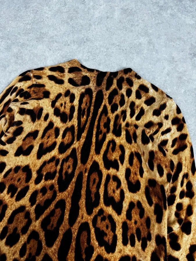 Dolce & Gabbana SS2005 Dolce & Gabbana Camel Leopard Cashmere Cardigan Size S / US 4 / IT 40 - 6 Thumbnail