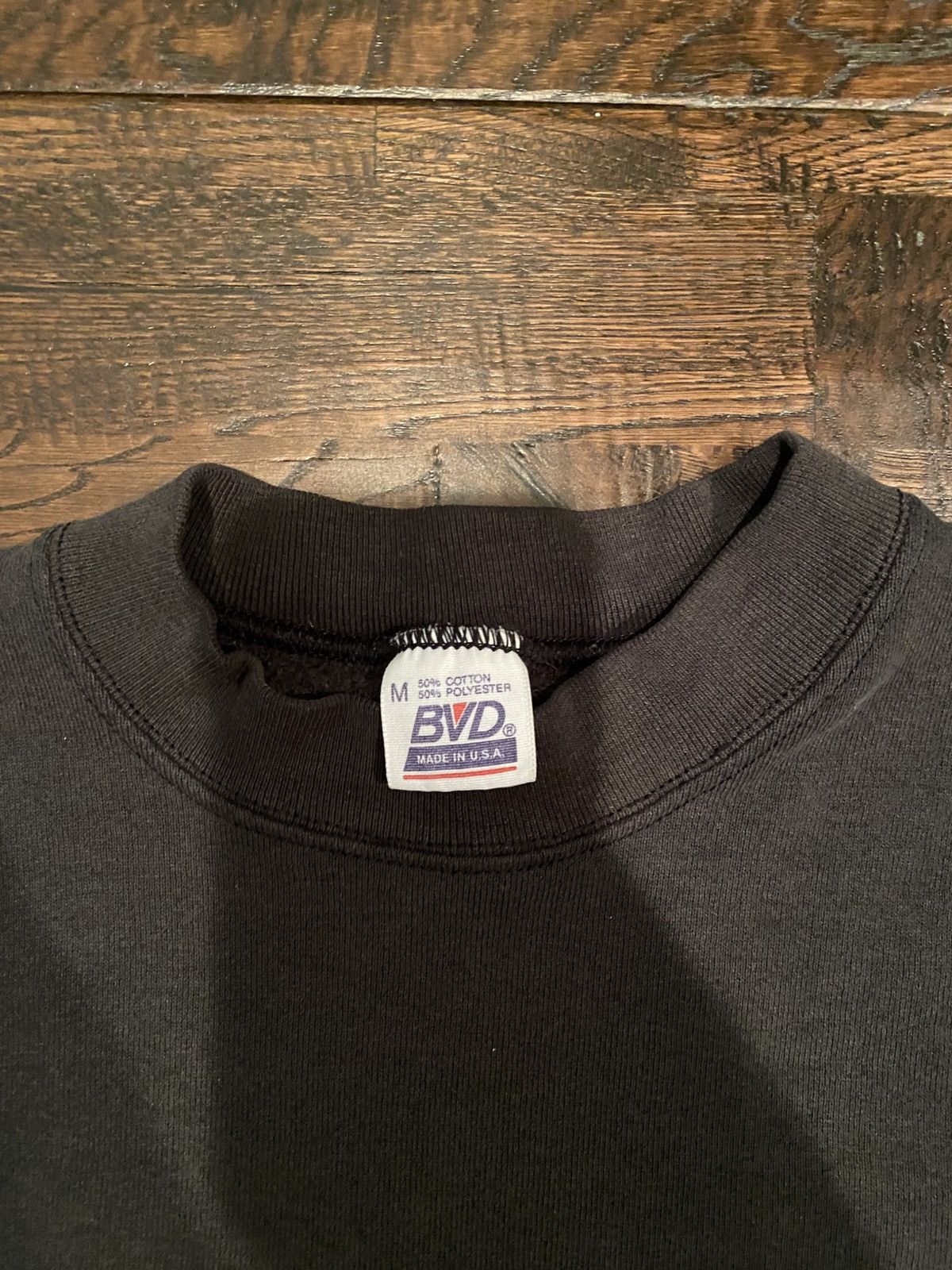 Vintage Vintage Blank Black Crewneck Sweater Size US M / EU 48-50 / 2 - 3 Thumbnail