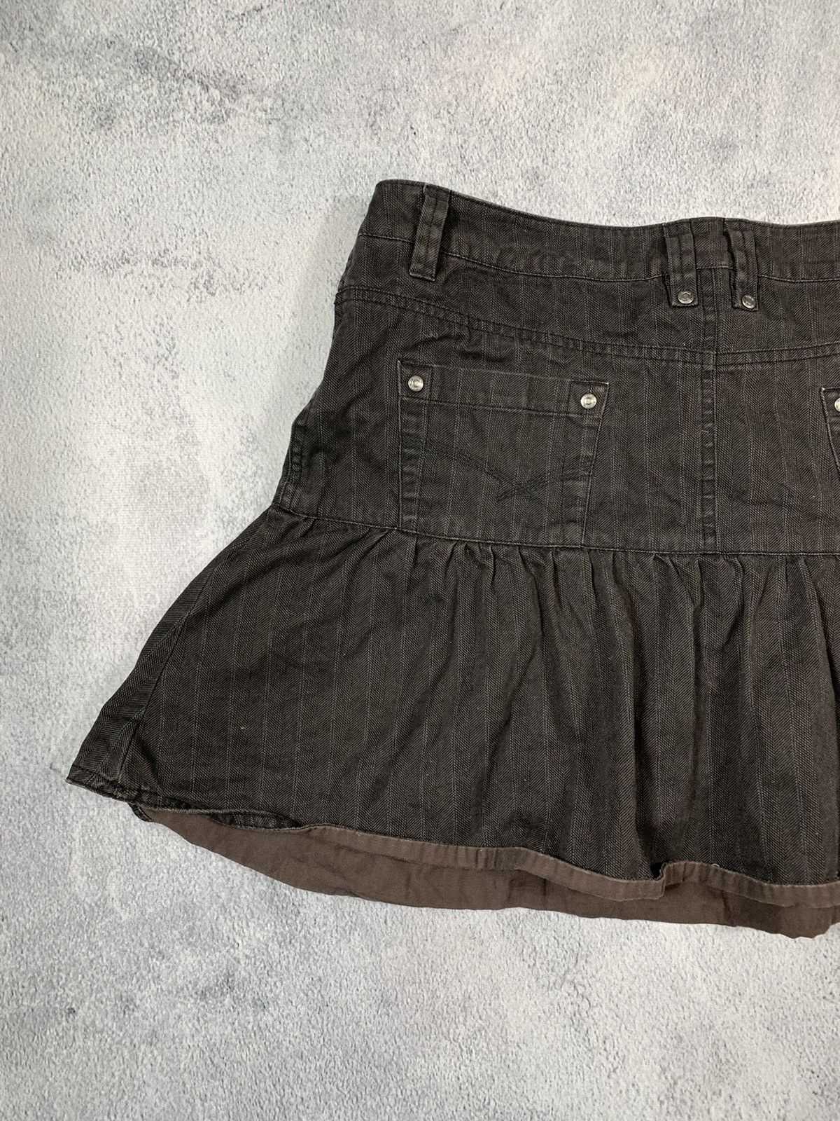 Vintage Vintage Y2K Japanese flared mini skirt streetwear size M Size 32" / US 10 / IT 46 - 6 Thumbnail