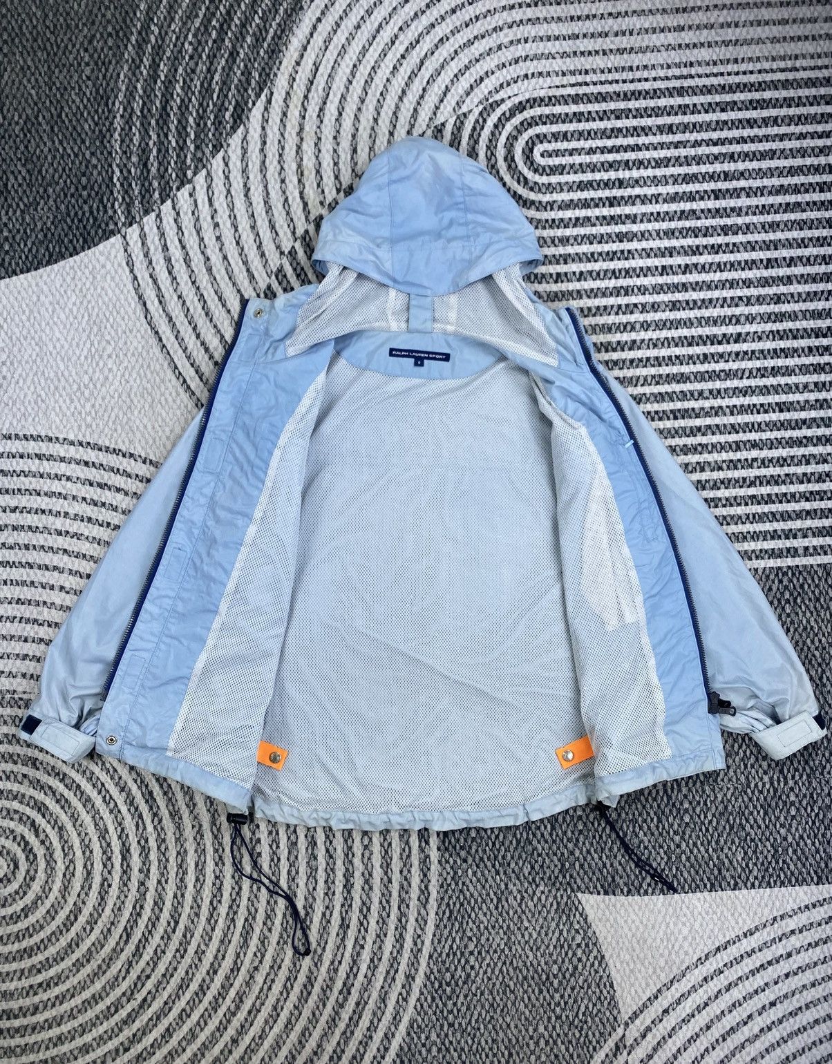 Polo Ralph Lauren Vtg Polo Ralph Lauren Sport Light Blue Hoddie Jacket Size US M / EU 48-50 / 2 - 6 Thumbnail