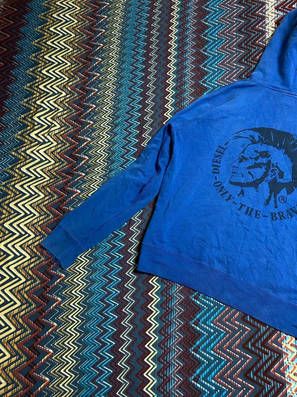 Diesel × Vintage Vintage 90s Diesel Big Logo black hoodie avantgarde Size US XL / EU 56 / 4 - 15 Thumbnail