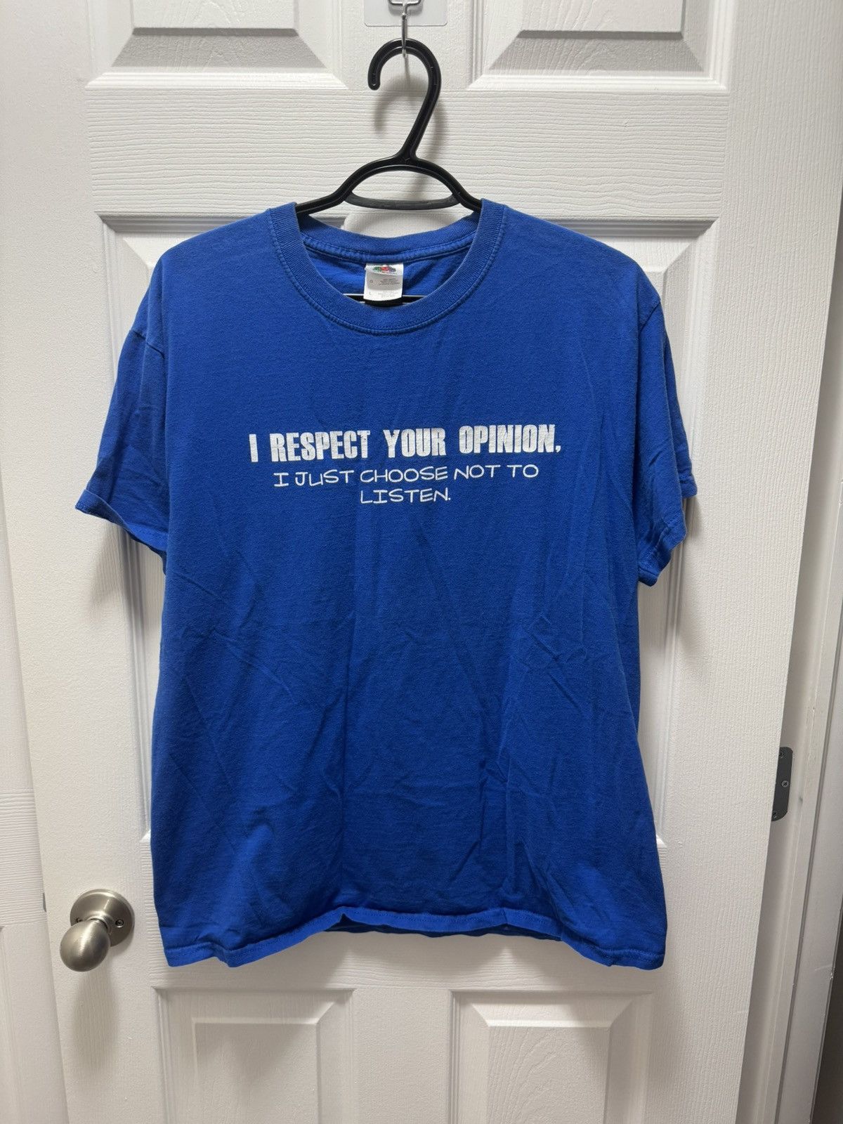 Fruit Of The Loom × Vintage Fruit of the Loom I Respect Your Opinion Funny Humor Quote Size US L / EU 52-54 / 3 - 1 Thumbnail