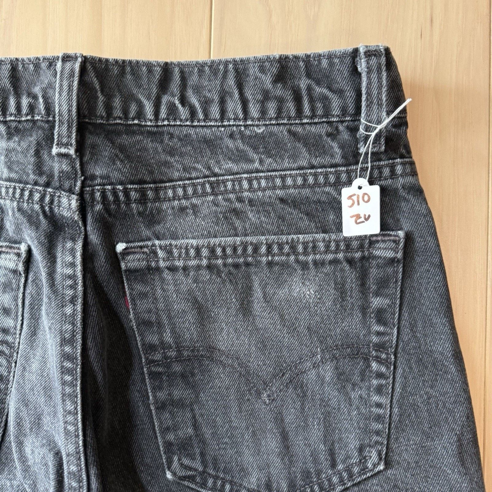 Levi's × Vintage Vintage Levis 505 Jeans 32 Black 90s Workwear Light Wash Size US 32 / EU 48 - 9 Thumbnail