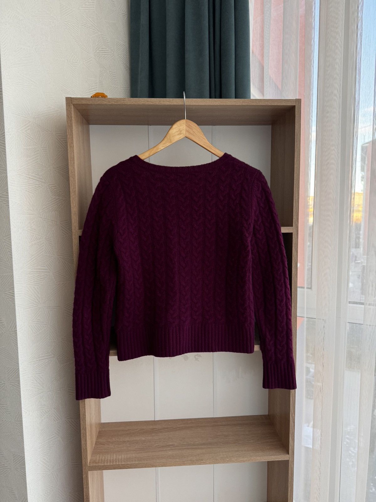 Dale Of Norway × Vintage Vintage Modissa Purple Cable Knit Scotland Cashemere Cardiga Size M / US 6-8 / IT 42-44 - 8 Thumbnail