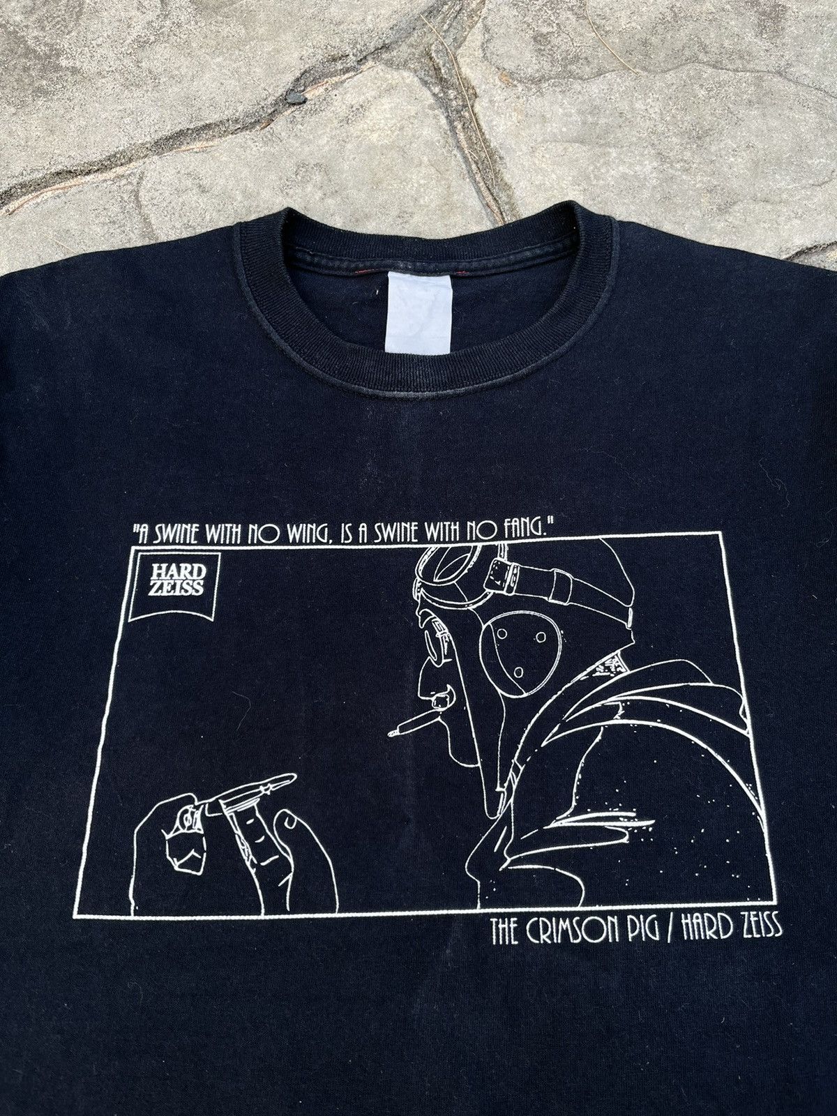 Band Tees × Vintage 00S PORCO ROSSO ANIME TEE Size US M / EU 48-50 / 2 - 4 Thumbnail