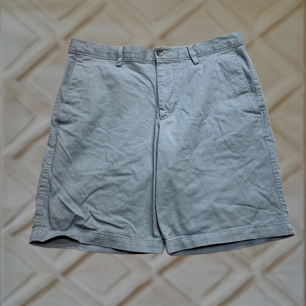 Banana Republic Banana Republic Aiden Chino Shorts Mens 33 Blue Cotton 9 Pockets Flat Front Casual Travel Size US 33 - 1 Thumbnail