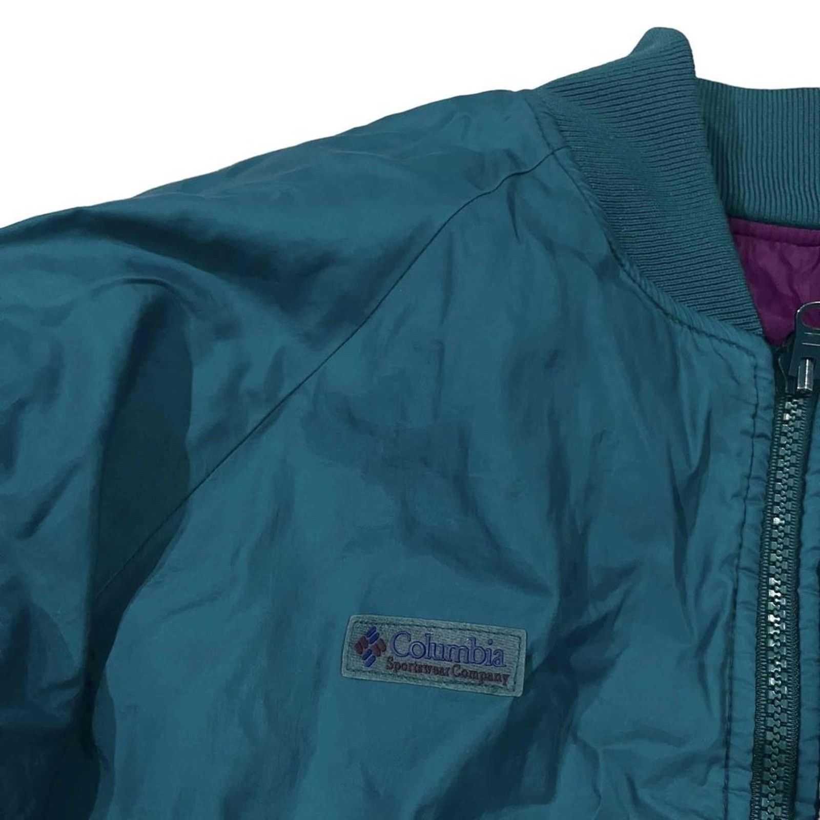 Columbia Columbia Reversible Bomber Jacket Purple Teal Full Zip Size US M / EU 48-50 / 2 - 5 Thumbnail