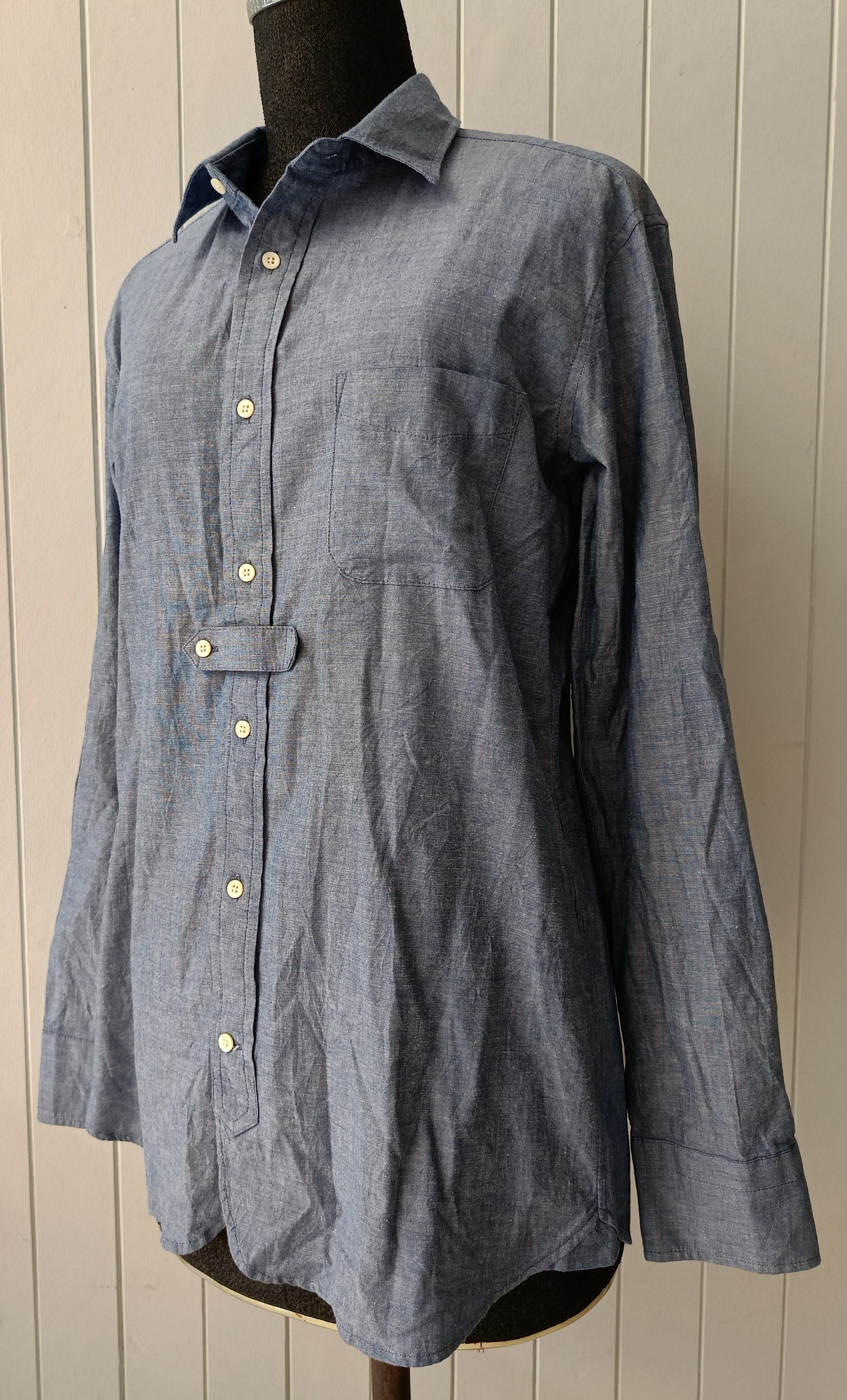 Mackintosh Mackintosh Philosophy MP oxford blue 38 slim fit blue shirt Size US S / EU 44-46 / 1 - 10 Thumbnail