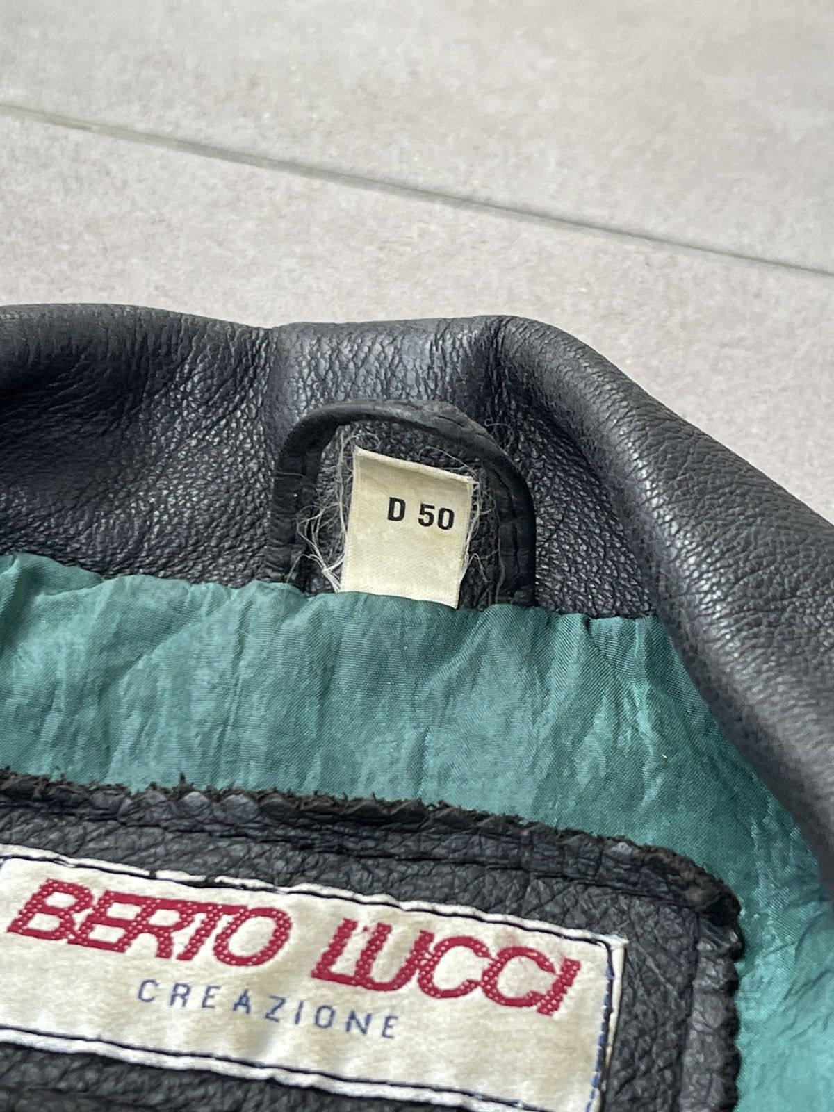 Leather Berto Lucci Biker Belted Moto Racing Black Leather Jacket Size US M / EU 48-50 / 2 - 22 Thumbnail
