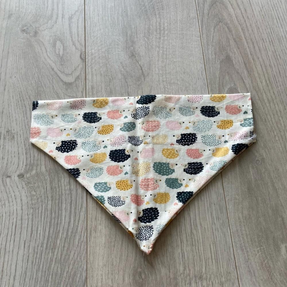 Designer Hedgehog Dog Bandana Size ONE SIZE - 3 Thumbnail