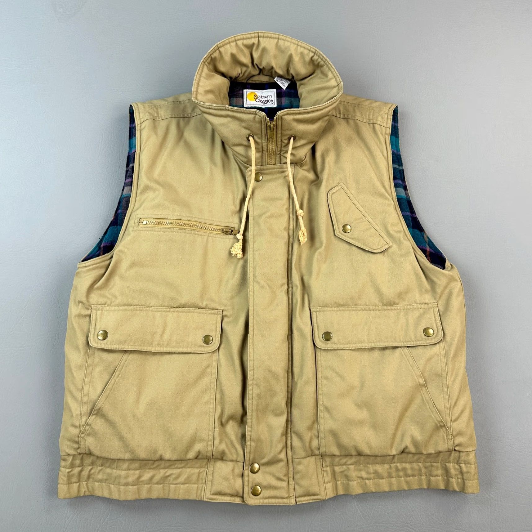 Vintage VINTAGE Southern Classics Vest Mens L Plaid Flannel Lined Hunting Outdoor Jacket Coat Size US L / EU 52-54 / 3 - 2 Thumbnail