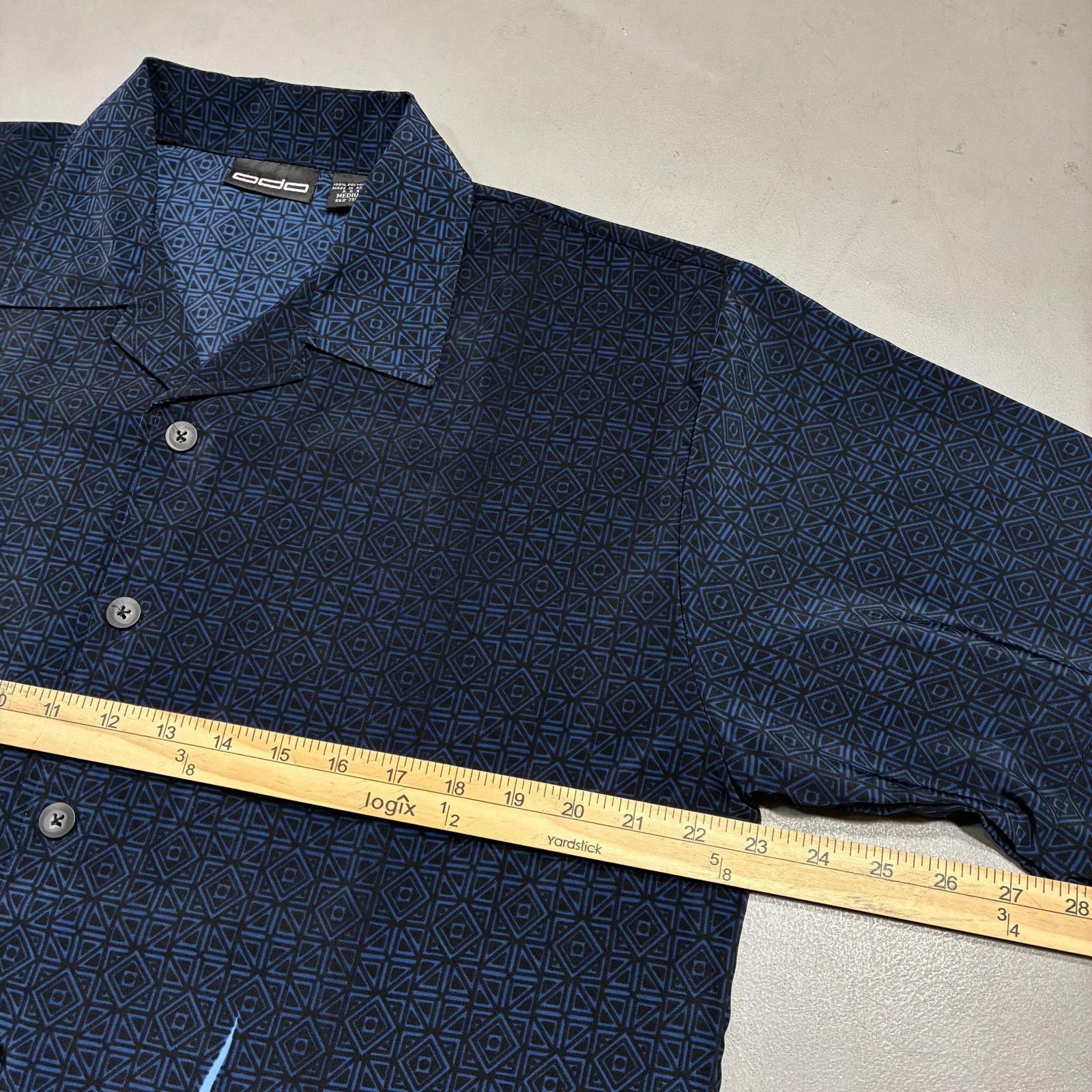 Other Vintage Y2K Tribal Flames Shirt Blue Men's Medium Button Up Size US M / EU 48-50 / 2 - 6 Thumbnail