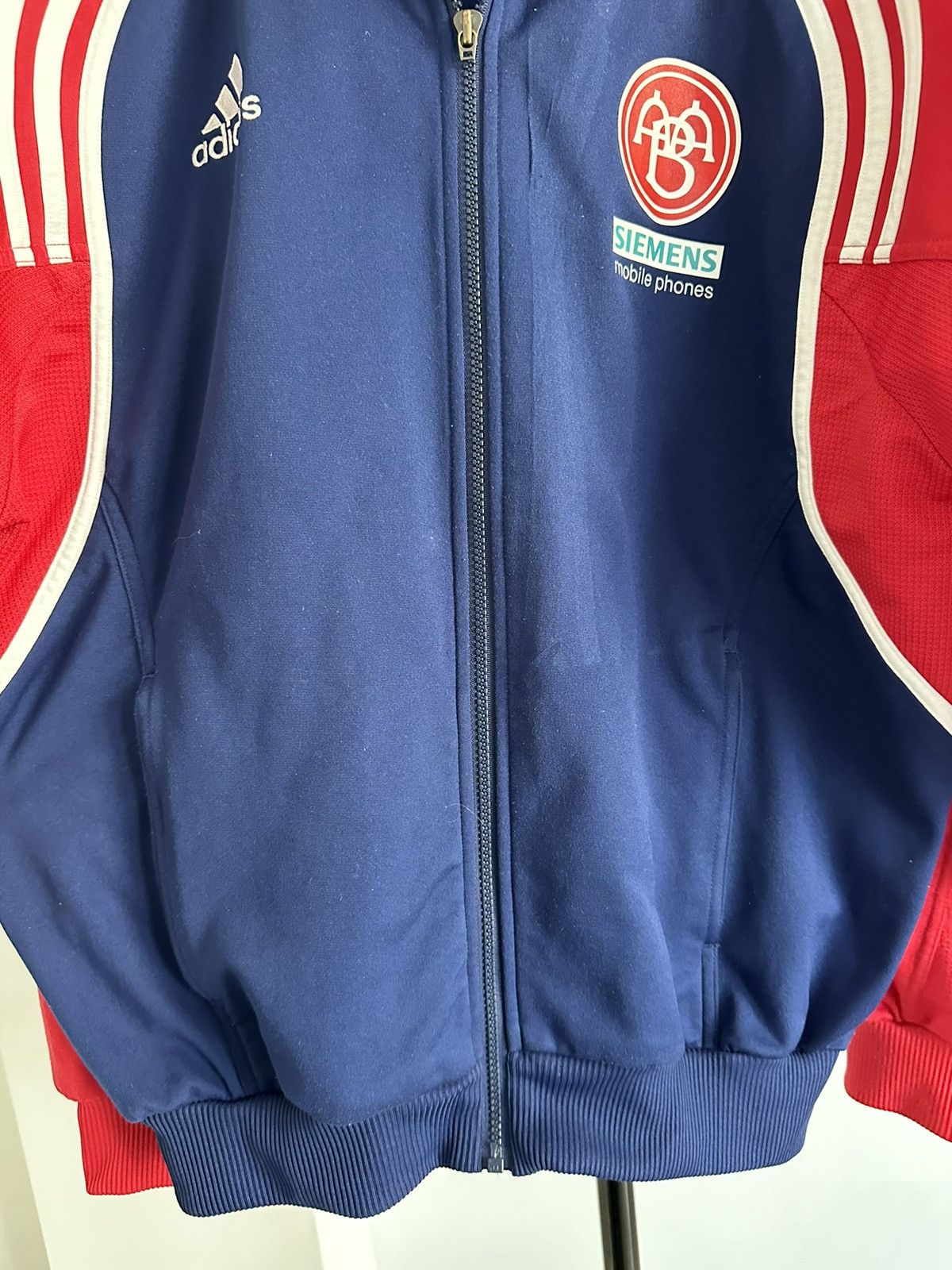 Adidas 1999 Adidas Aalborg AaB Denmark athletic top jacket soccer Size US M / EU 48-50 / 2 - 13 Thumbnail