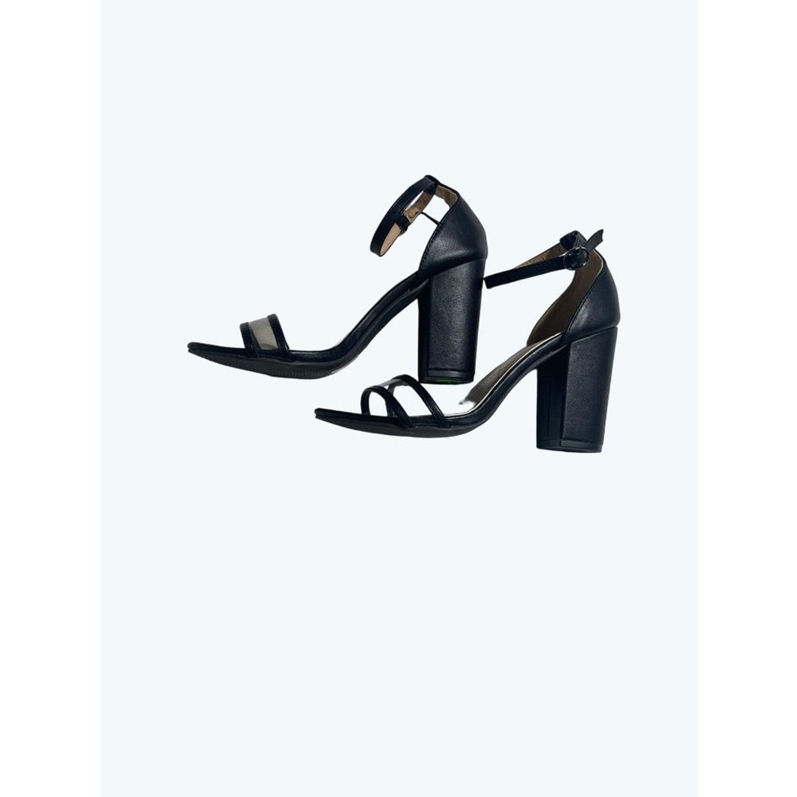 Other Modern Rebel Womens Chunky Heel 4" Strappy Black 8 Size US 8 / IT 38 - 6 Thumbnail