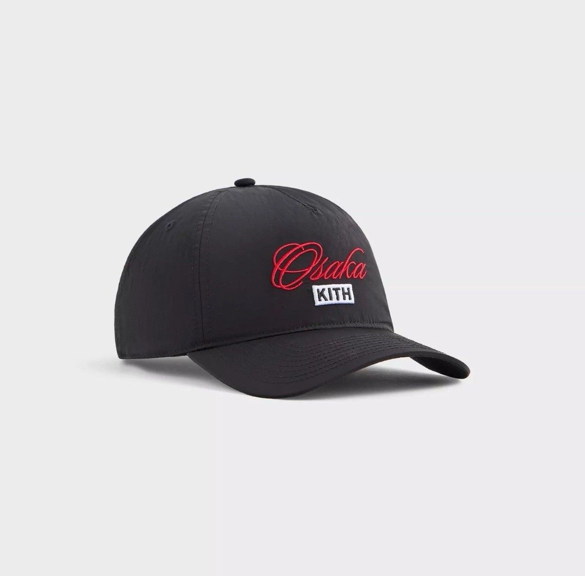 Kith 2025 KITH OSAKA BAY Low Pinch Crown Cap Snapback Black Red Size ONE SIZE - 1 Thumbnail