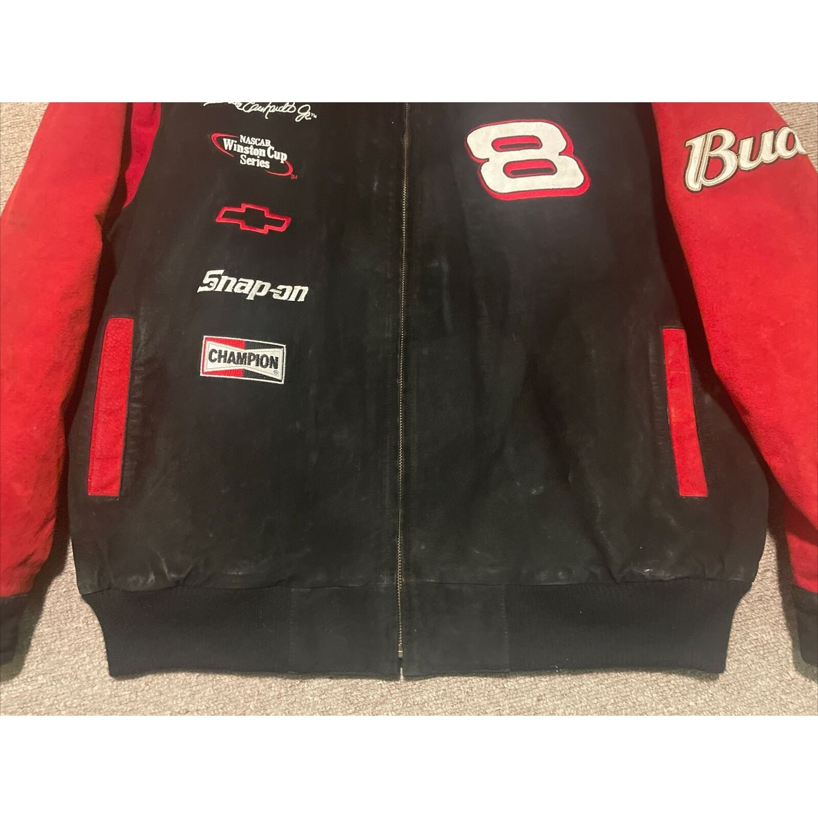 Wilsons Leather Vintage 90s Large Wilson Leather Chase NASCAR Dale Earnhardt Size US L / EU 52-54 / 3 - 5 Thumbnail