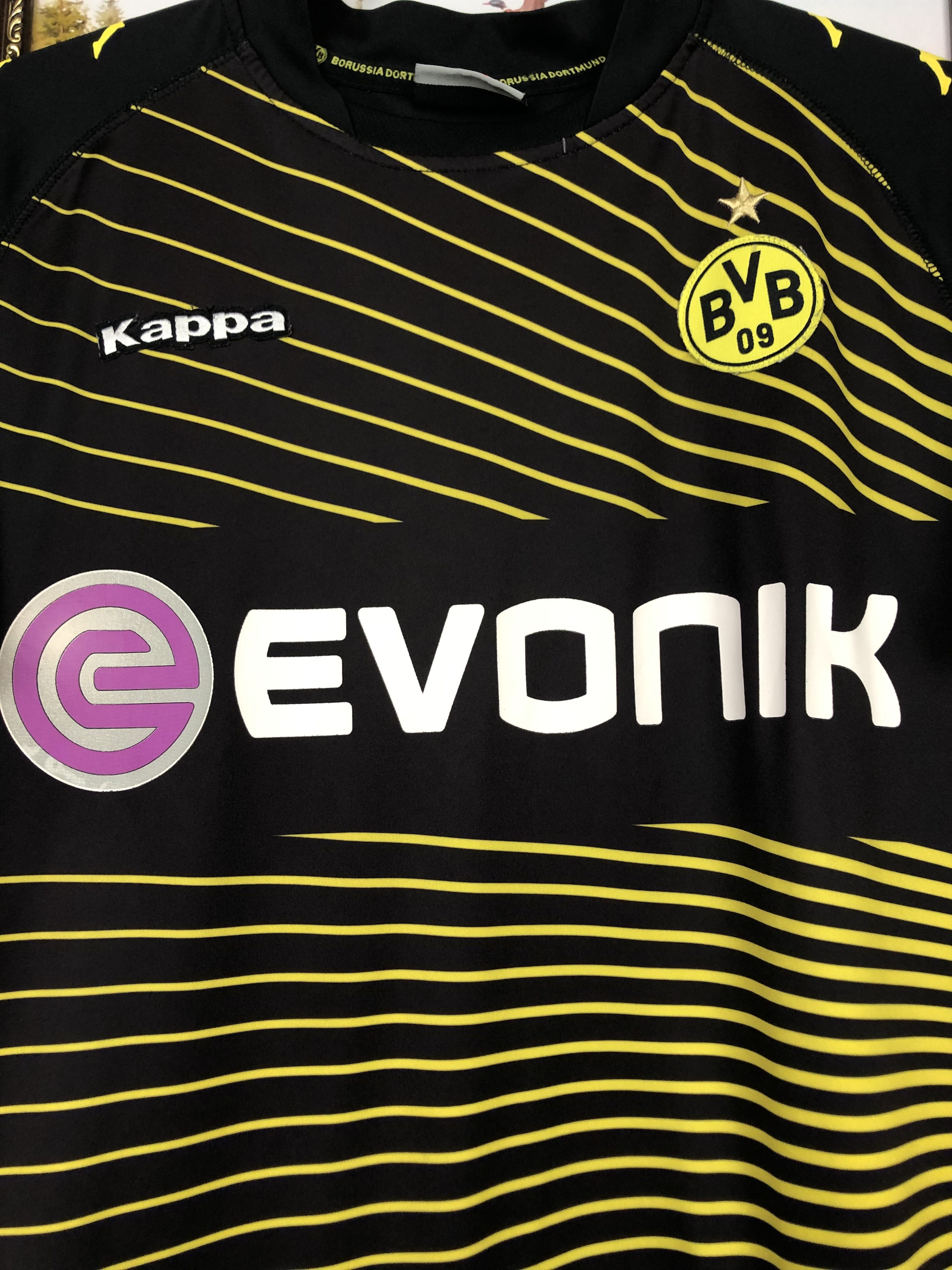 Kappa Borussia Dortmund football shirt 2009 Soccer Kappa Tee Size US XS / EU 42 / 0 - 3 Thumbnail