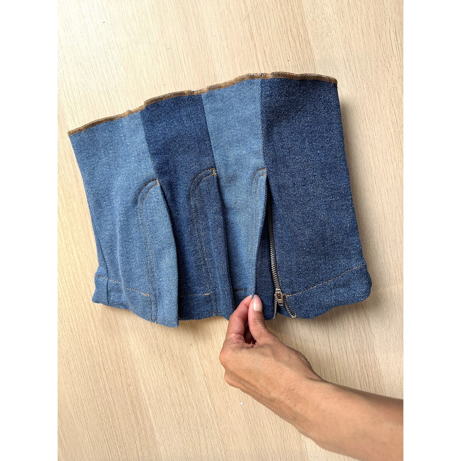 AVAVAV AVAVAV Multi Fly Denim Top - Size S - NEW Made In Italy Size S / US 4 / IT 40 - 4 Thumbnail