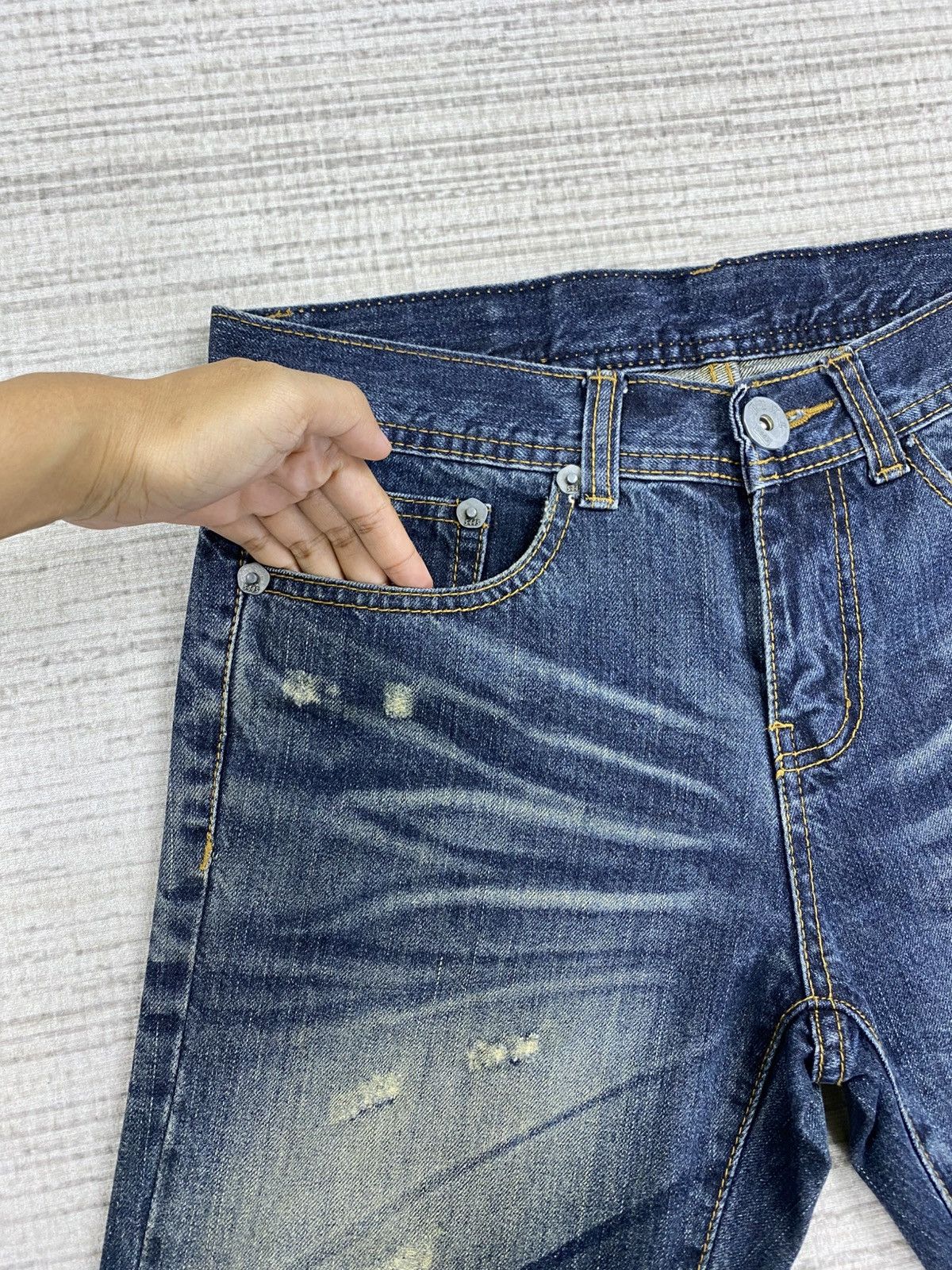 Japanese Brand × Le Grande Bleu (L.G.B.) × Vintage Vintage Five Double Four Five LGB Jeans Distressed Pants Size US 30 / EU 46 - 9 Thumbnail