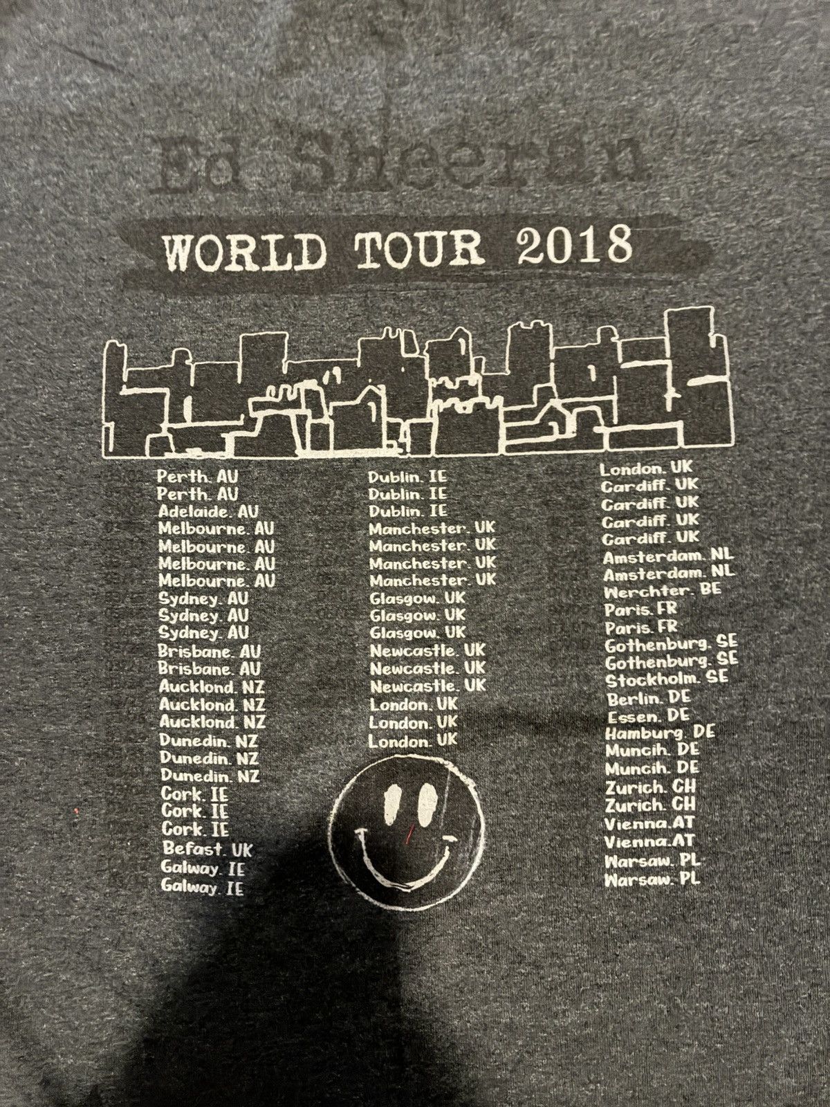 Other Ed Sheeran 2018 Divide World Tour Concert Tee - Women's XL Size XL / US 12-14 / IT 48-50 - 3 Thumbnail