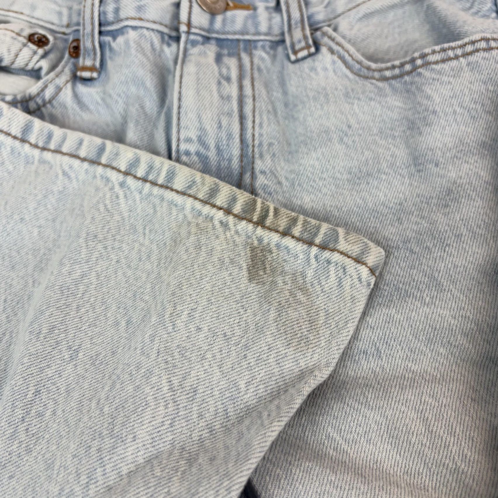 Aeropostale Aéropostale High Rise Baggy Jeans Womens 00 Short Light Wash Wide-Leg Denim Size 24" / US 00 / IT 34 - 6 Thumbnail