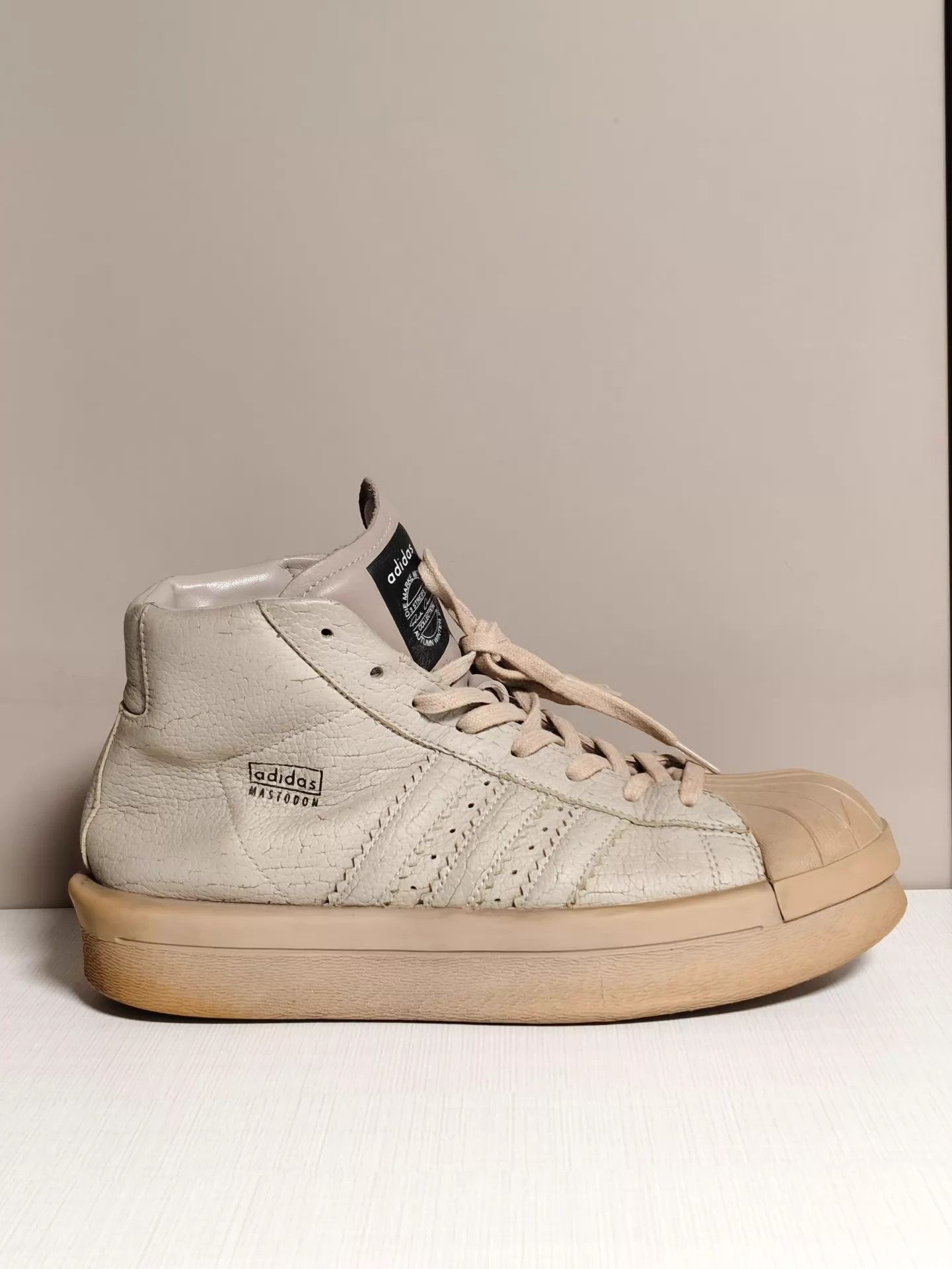 Rick Owens Rick Owens x adidas Superstar Platform Sneaker 43 Size US 9.5 / EU 42-43 - 4 Thumbnail