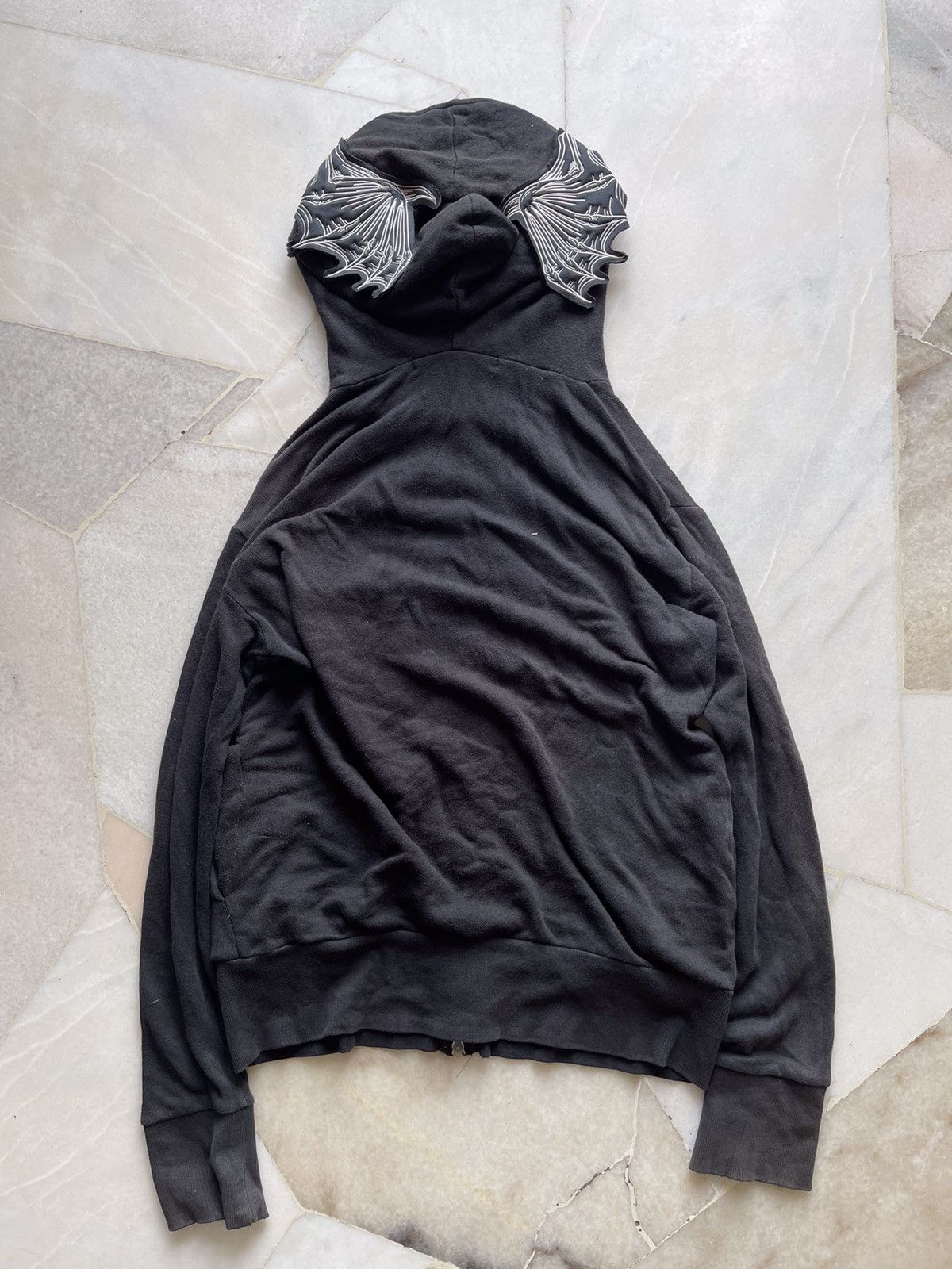 If Six Was Nine 2000s Glad News Big Skull Head Print Hoodie A4 Size US L / EU 52-54 / 3 - 5 Thumbnail