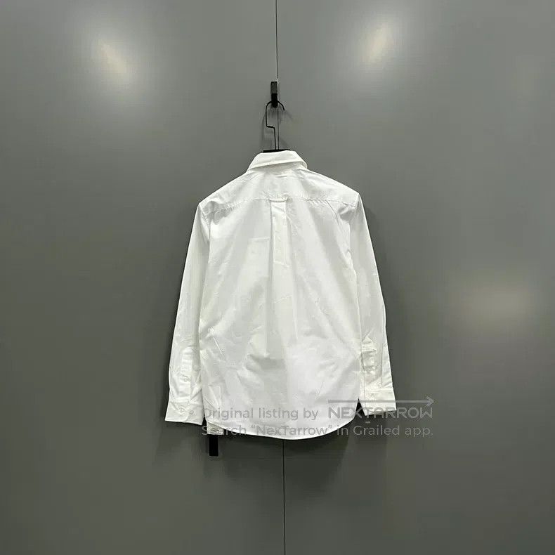 Miu Miu Miu Miu 36 White labeled logo shirt Size S / US 4 / IT 40 - 2 Thumbnail