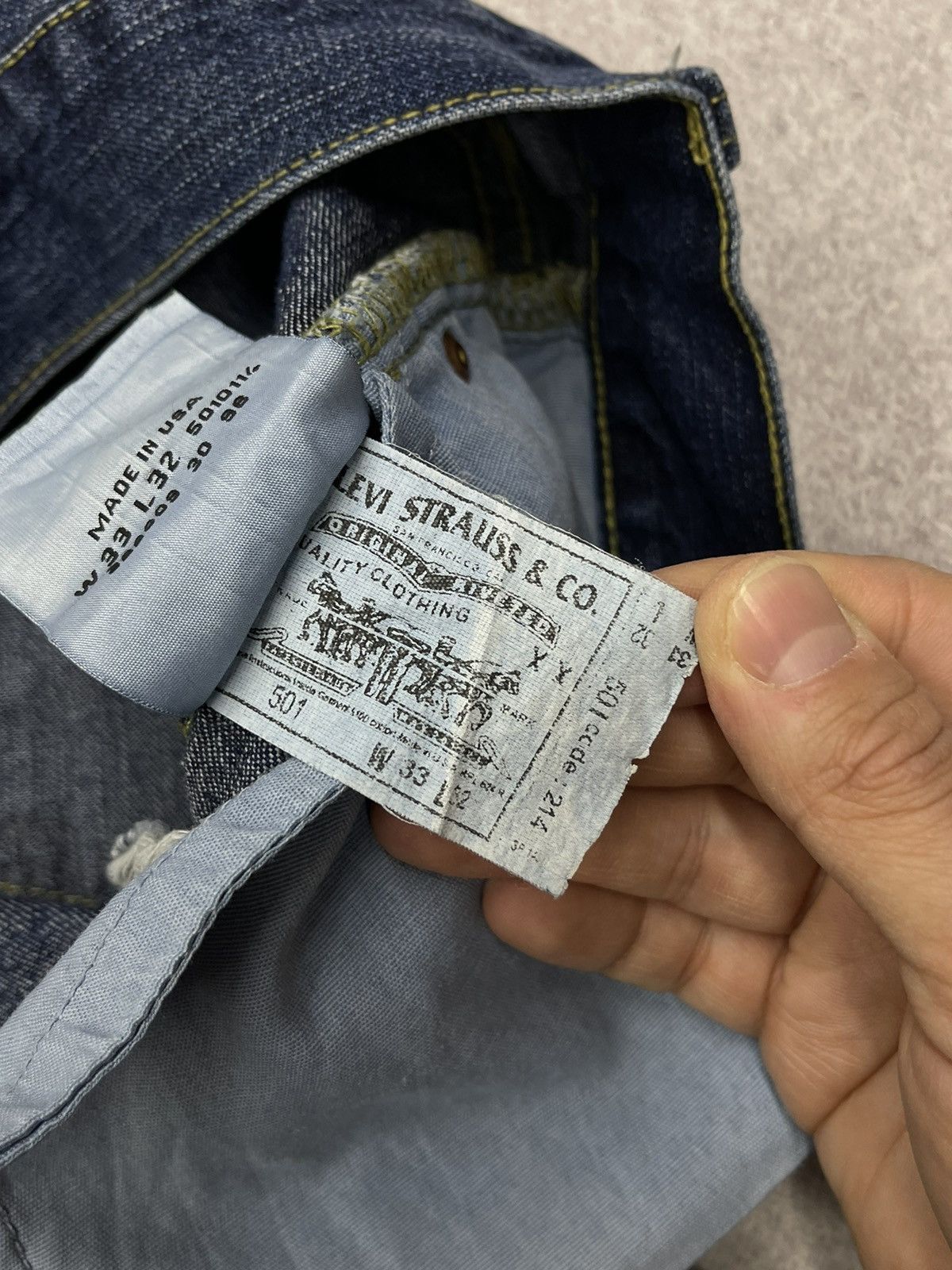 Levi's × Levi's Vintage Clothing × Vintage Vintage Levis 501 Denim Jeans Blue Made in USA Y2K Size US 32 / EU 48 - 14 Thumbnail