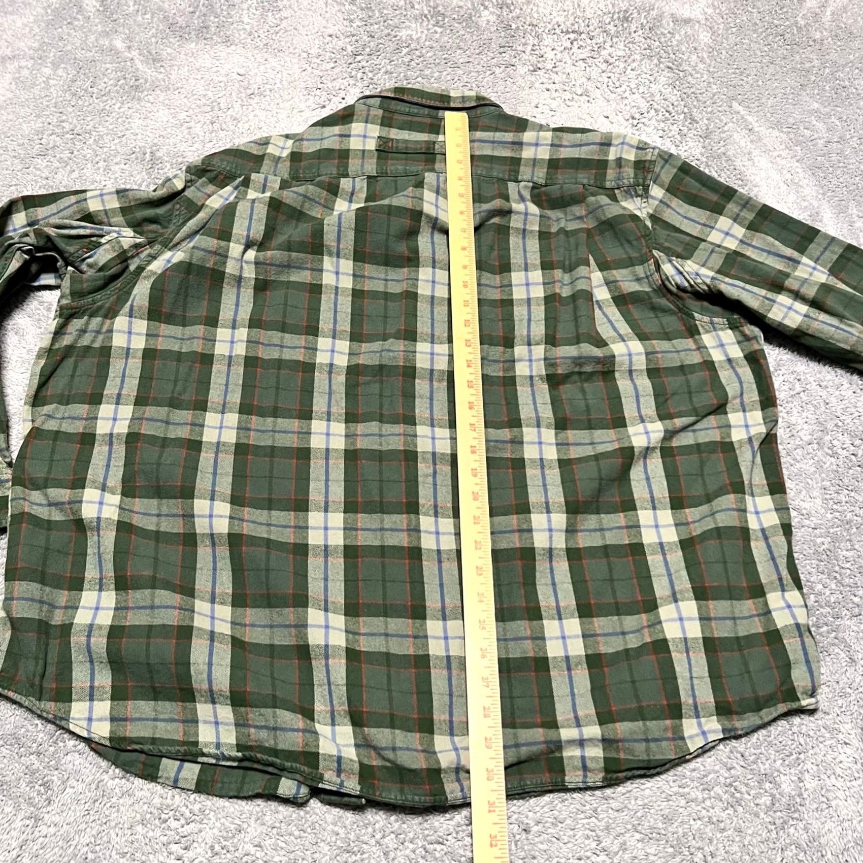 Duluth Trading Company Duluth Trading Flannel Shirt Mens 3XL Green Plaid Free Swingin Relaxed Fit Size US XXL / EU 58 / 5 - 7 Thumbnail