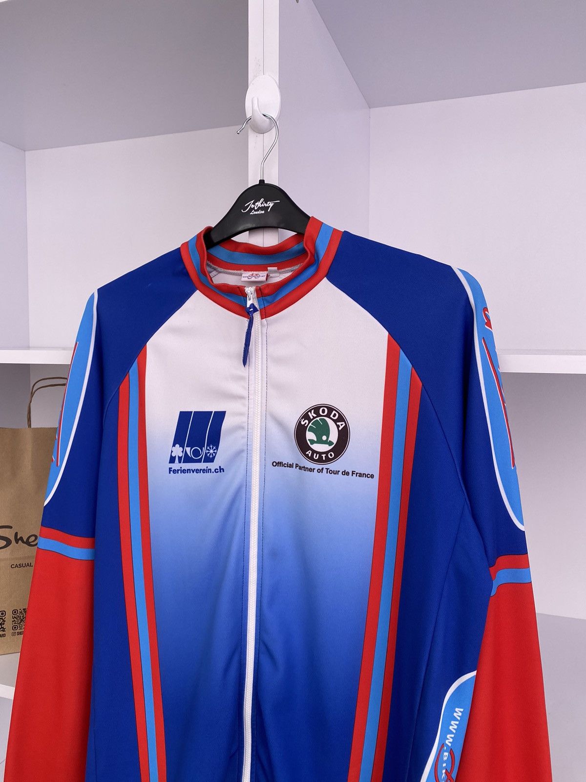 Vintage Vintage Skoda Cycling Jersey Size US XL / EU 56 / 4 - 6 Thumbnail