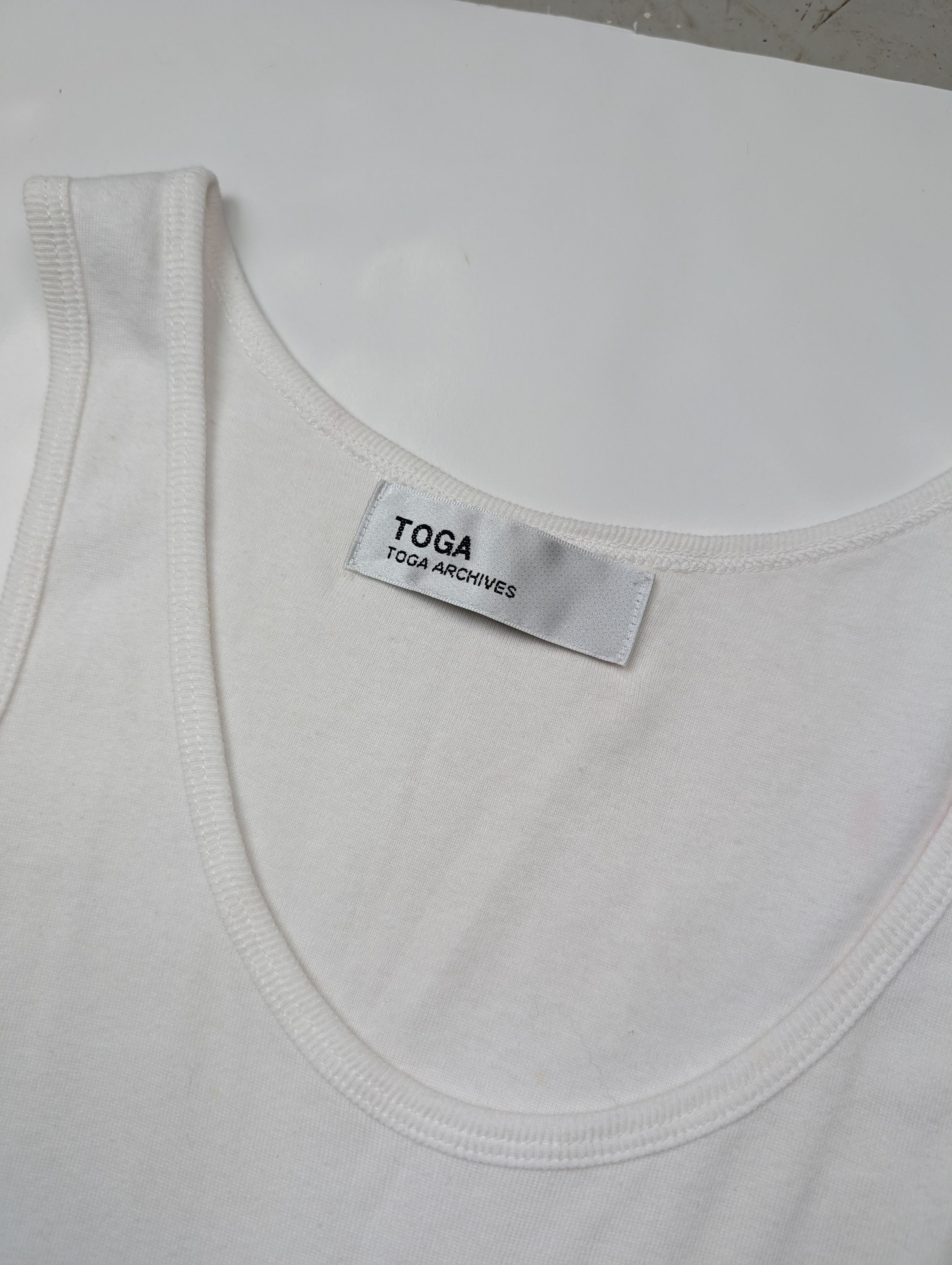 Toga Toga Archives White Cotton Top With Black Sheer Bottom Size S / US 4 / IT 40 - 3 Thumbnail