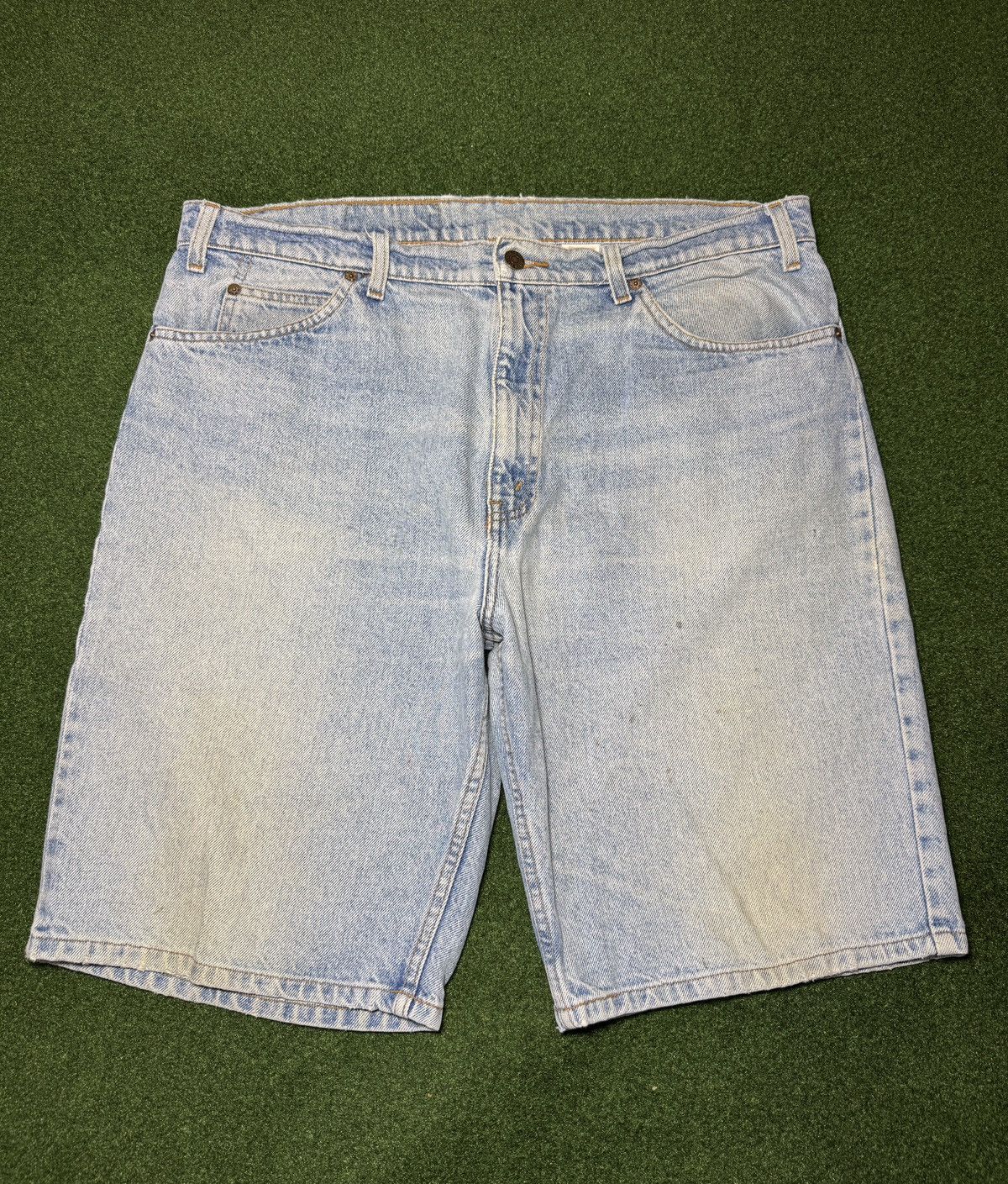 Levi's Vintage Clothing Vtg 90s Levi’s 550 Jorts Relaxed Light Wash Denim Shorts Size US 38 / EU 54 - 3 Thumbnail
