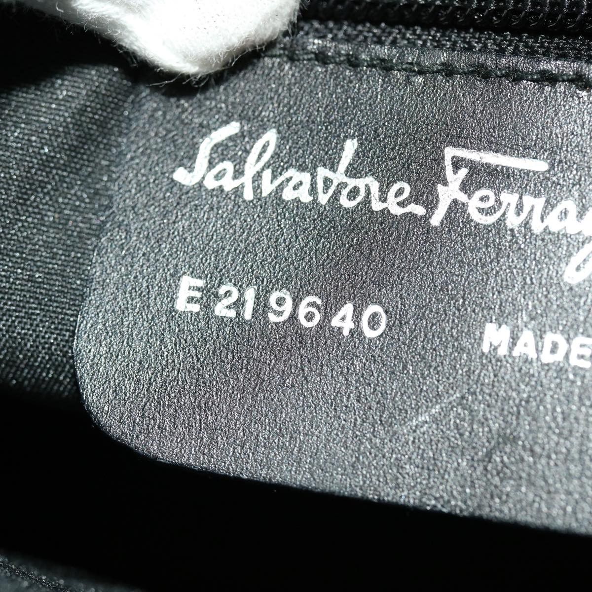 Salvatore Ferragamo Salvatore Ferragamo Hand Bag Leather Black Size ONE SIZE - 12 Thumbnail