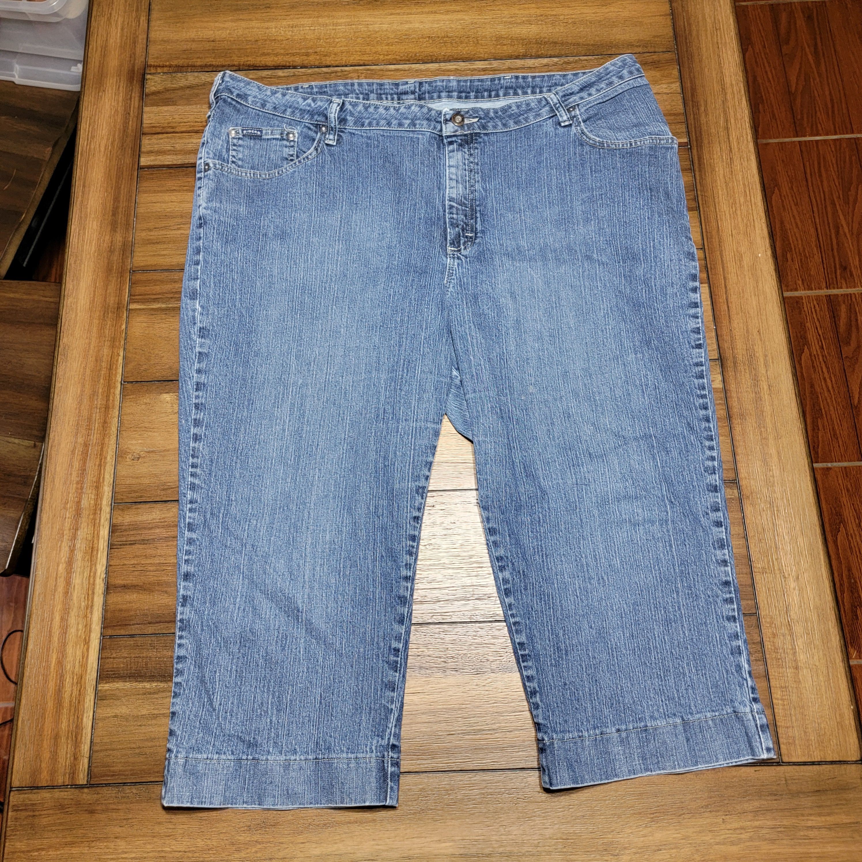 Lee Lee Riders Denim Capris - Size 24W Size 42" / US 20 - 1 Thumbnail