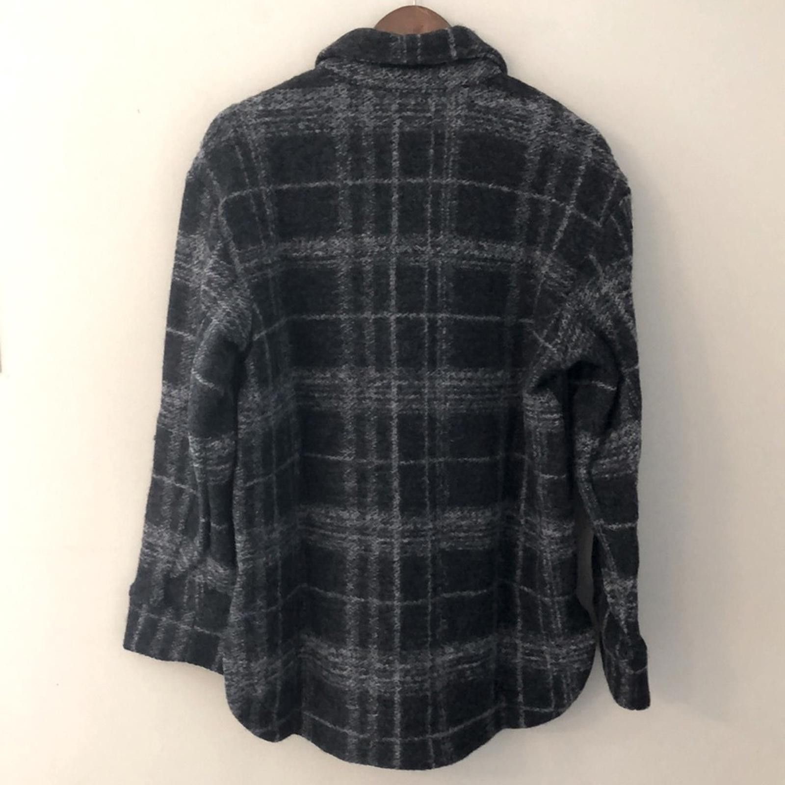 Banana Republic Banana Republic Factory wool Shacket Gray plaid SZ Medium Size M / US 6-8 / IT 42-44 - 3 Thumbnail