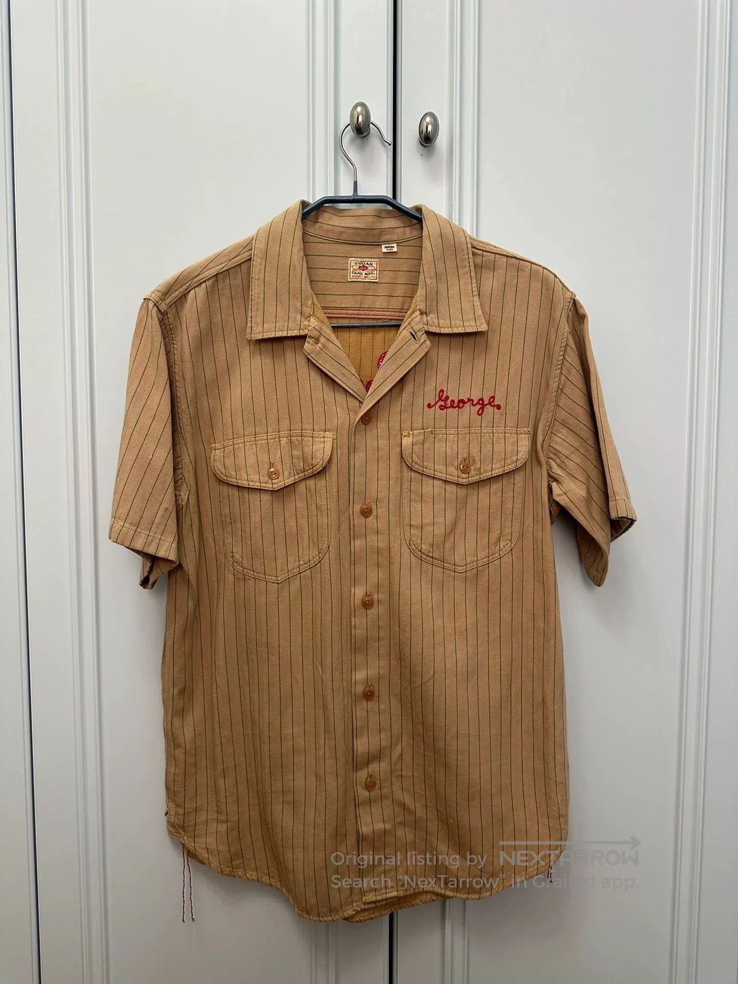 Sugar Cane Sugar Cane Cola Stripe Embroidered Vintage Work Shirt. Size US M / EU 48-50 / 2 - 1 Thumbnail