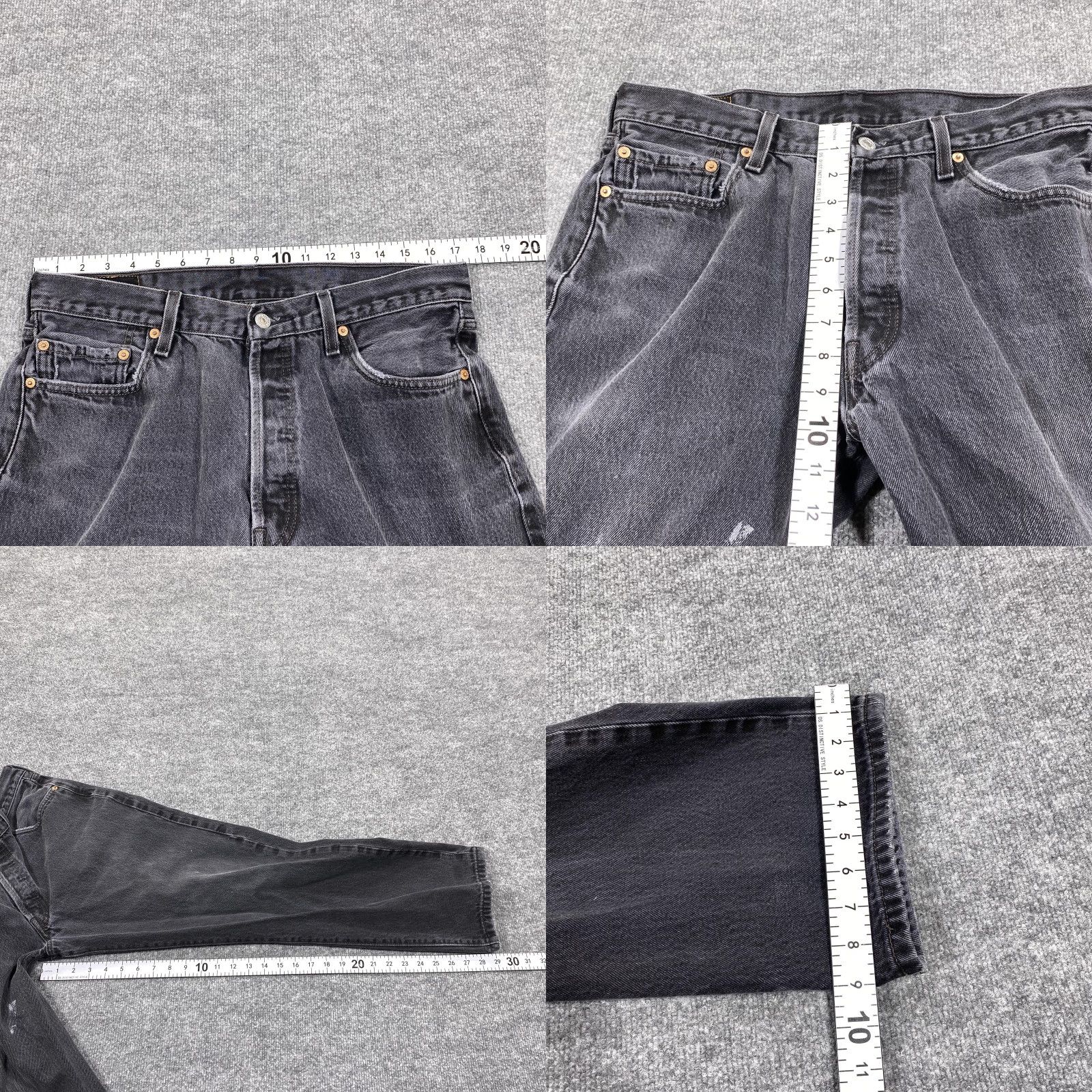 Levi's VINTAGE Levi's 501 Jeans Mens 36x30 Black Straight Leg Button Fly含 Accessories Size US 36 / EU 52 - 8 Thumbnail