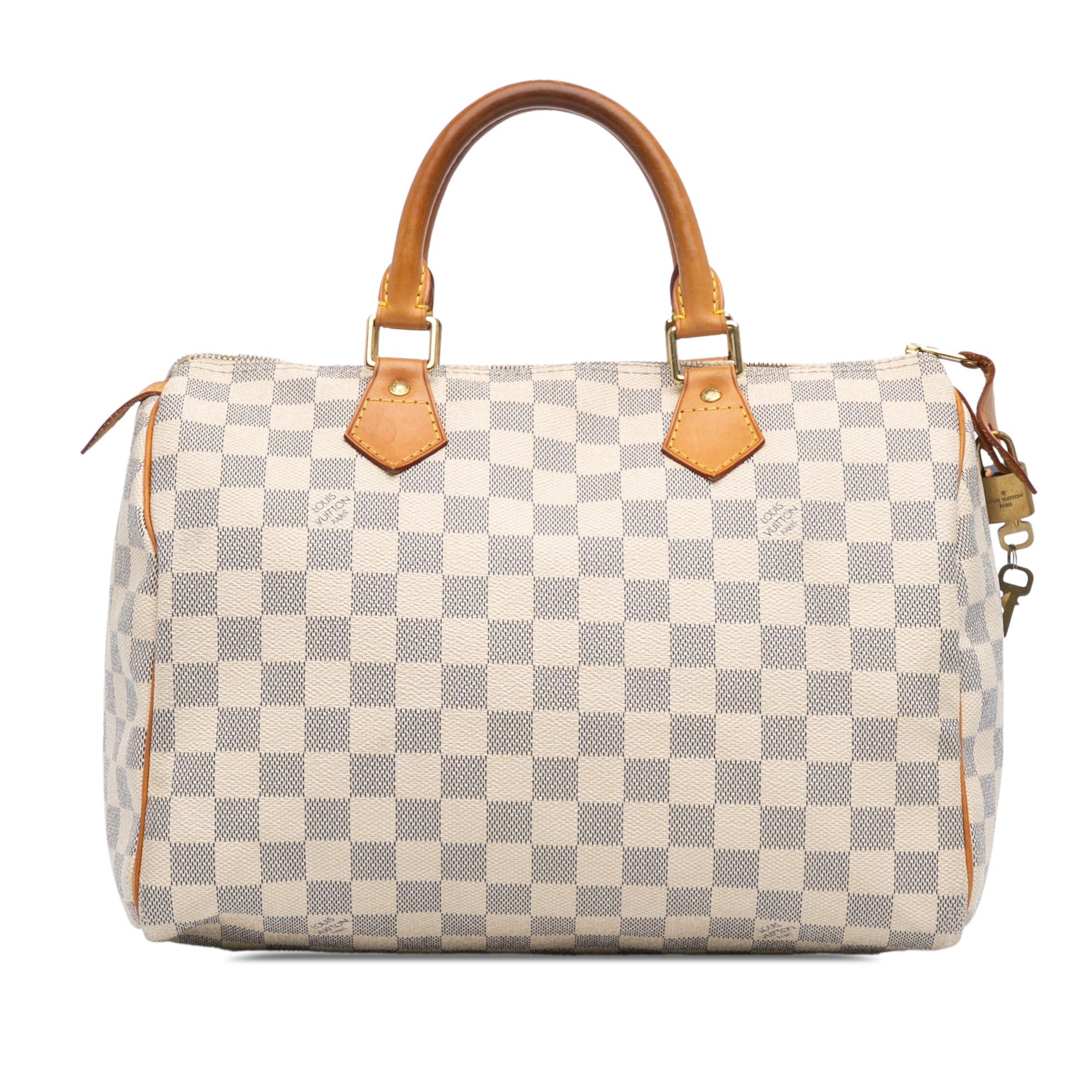 Louis Vuitton Louis Vuitton Damier Azur Speedy 30 White Size ONE SIZE - 1 Thumbnail