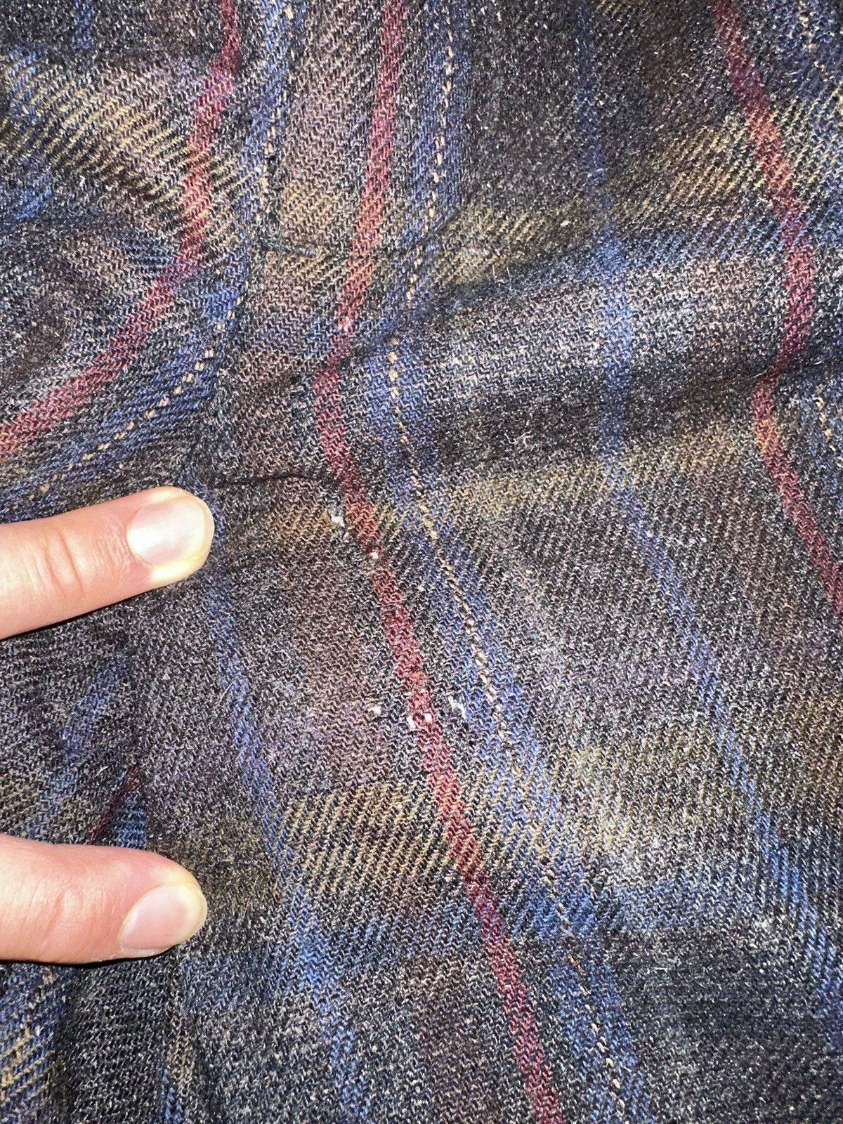Benetton Plaid Benetton Italy wool pants 29 x 27 Size US 29 - 2 Thumbnail